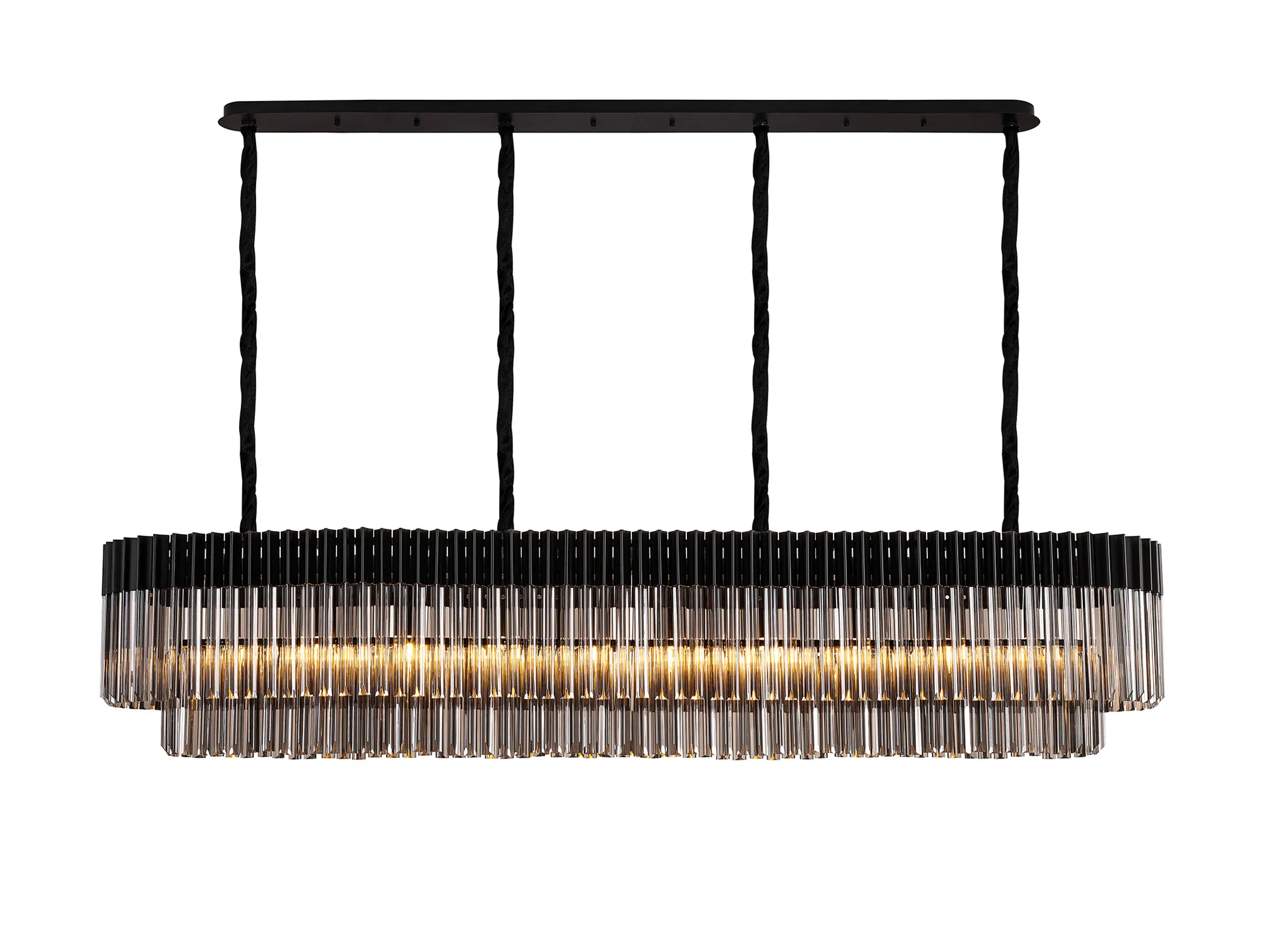 Georgia Linear Pendant, 9/10/ 13/16 Light - Matt Black/Brass/Polished Nickel - Image 2