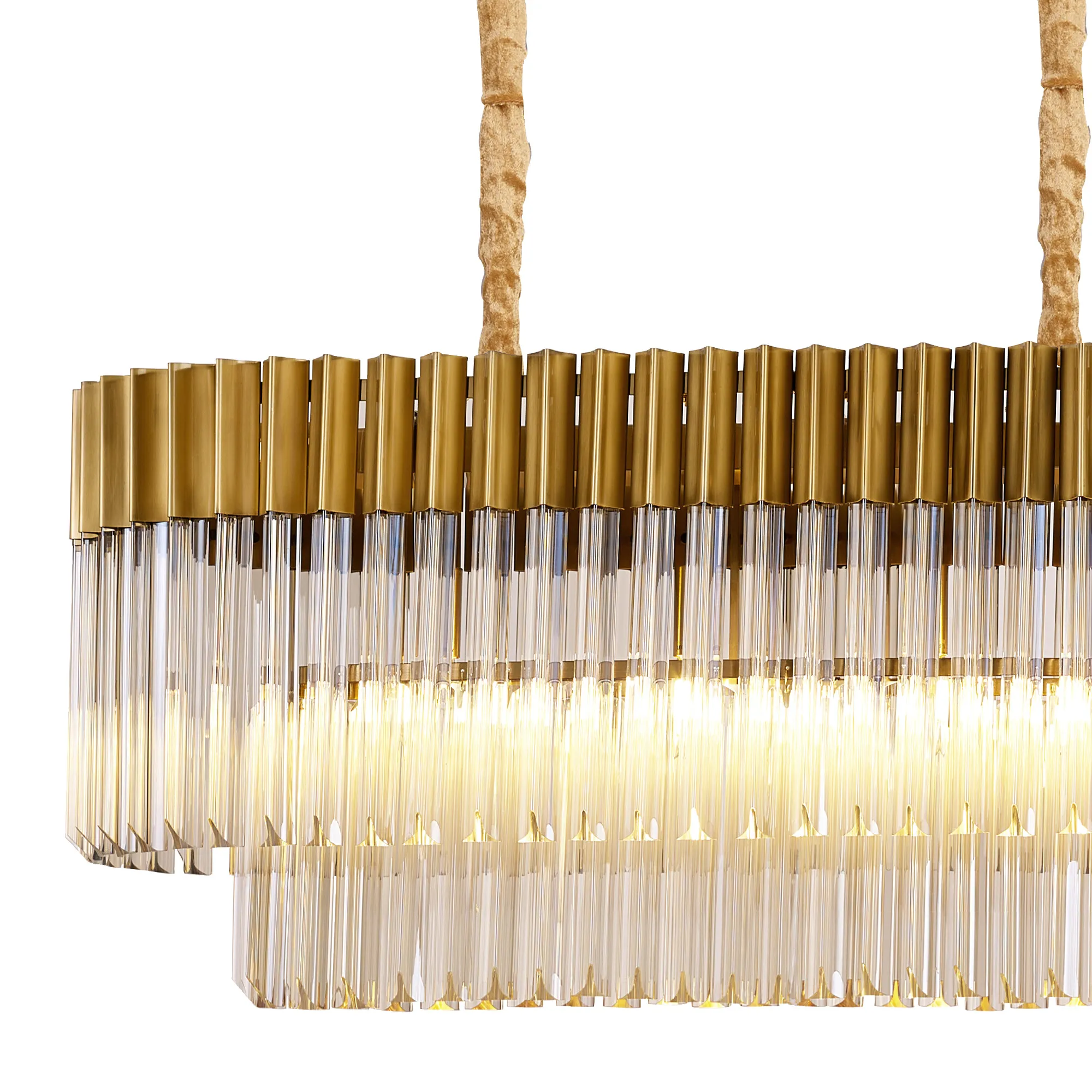 Georgia Linear Pendant, 9/10/ 13/16 Light - Matt Black/Brass/Polished Nickel - Image 23