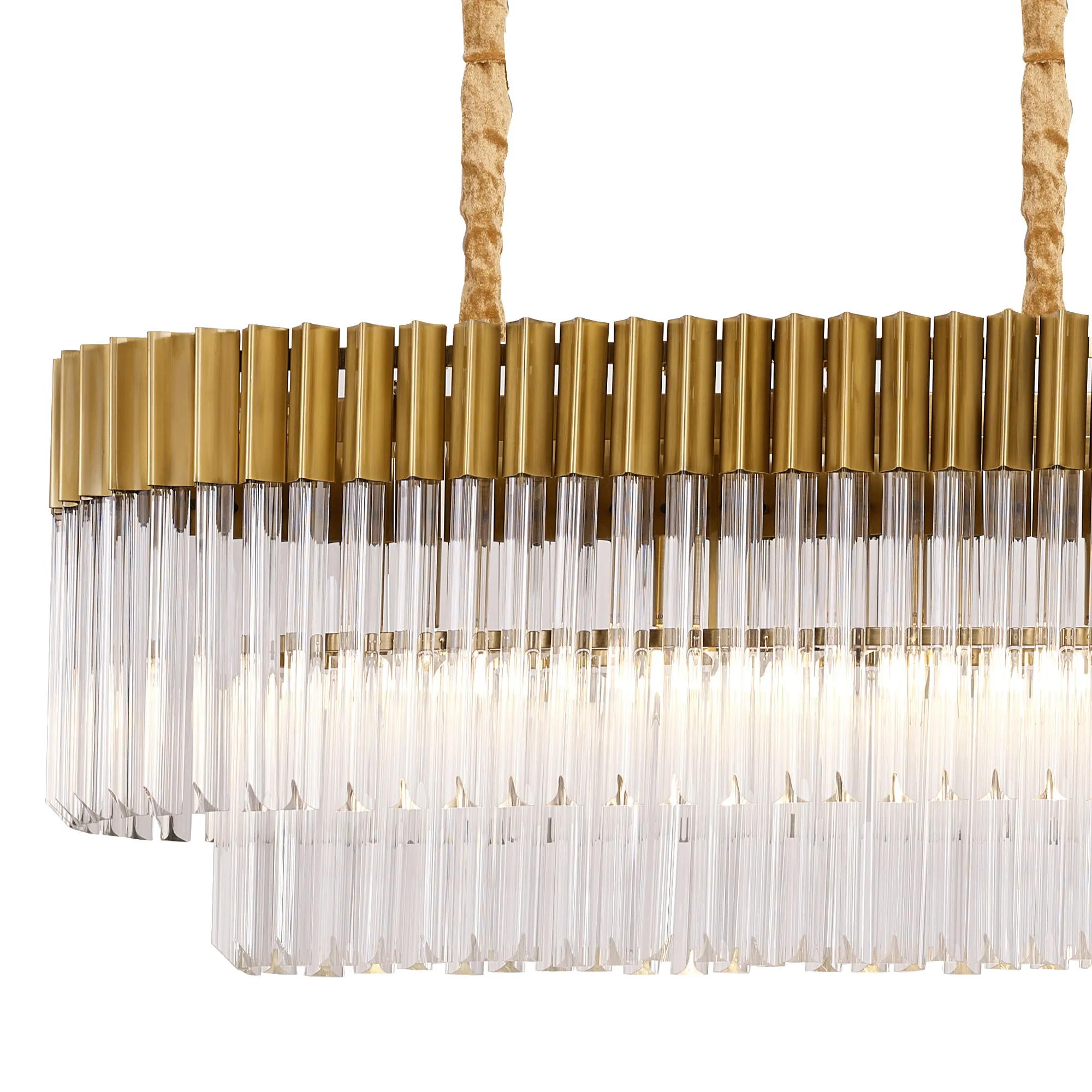 Georgia Linear Pendant, 9/10/ 13/16 Light - Matt Black/Brass/Polished Nickel - Image 26