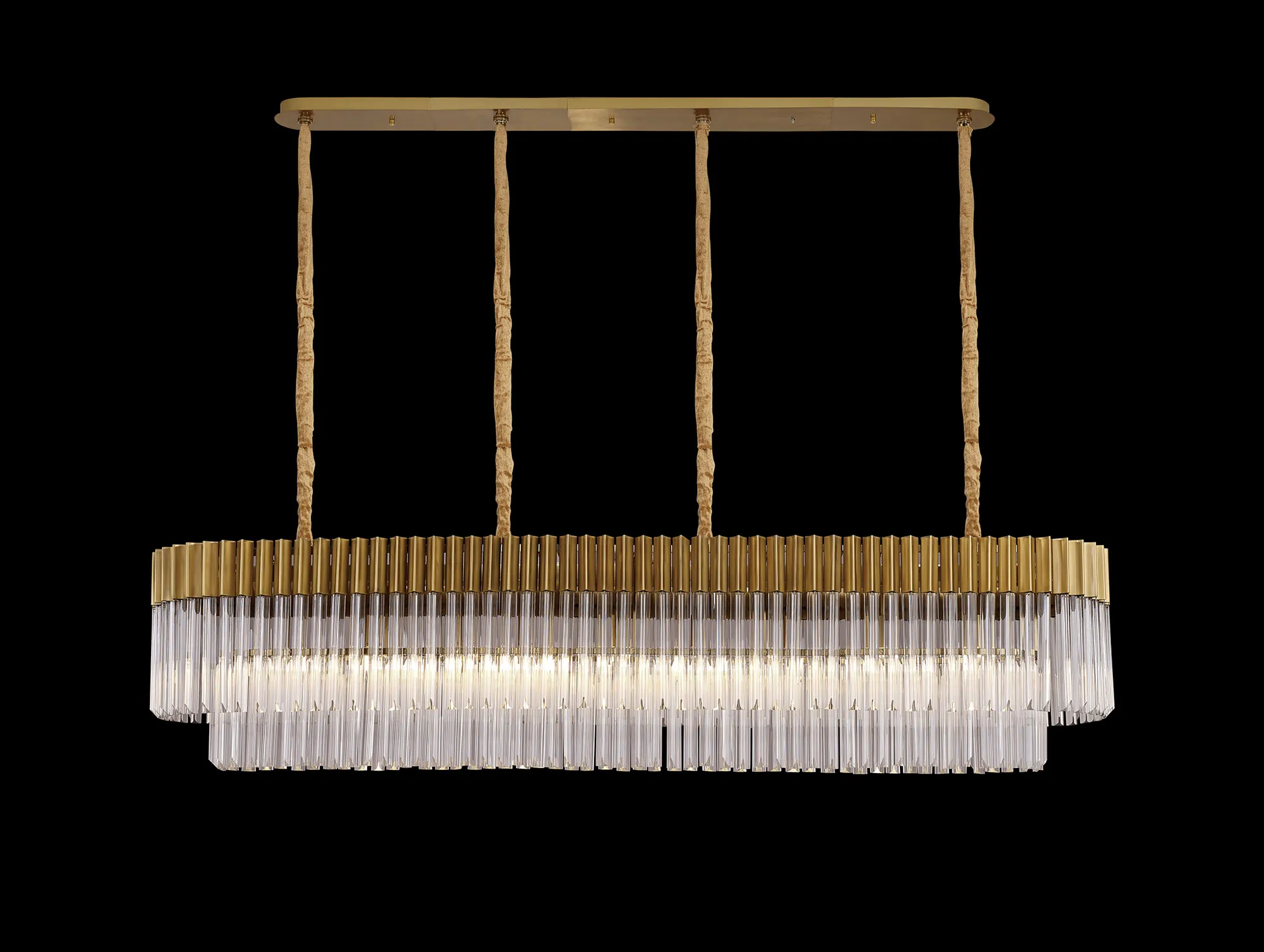 Georgia Linear Pendant, 9/10/ 13/16 Light - Matt Black/Brass/Polished Nickel - Image 27
