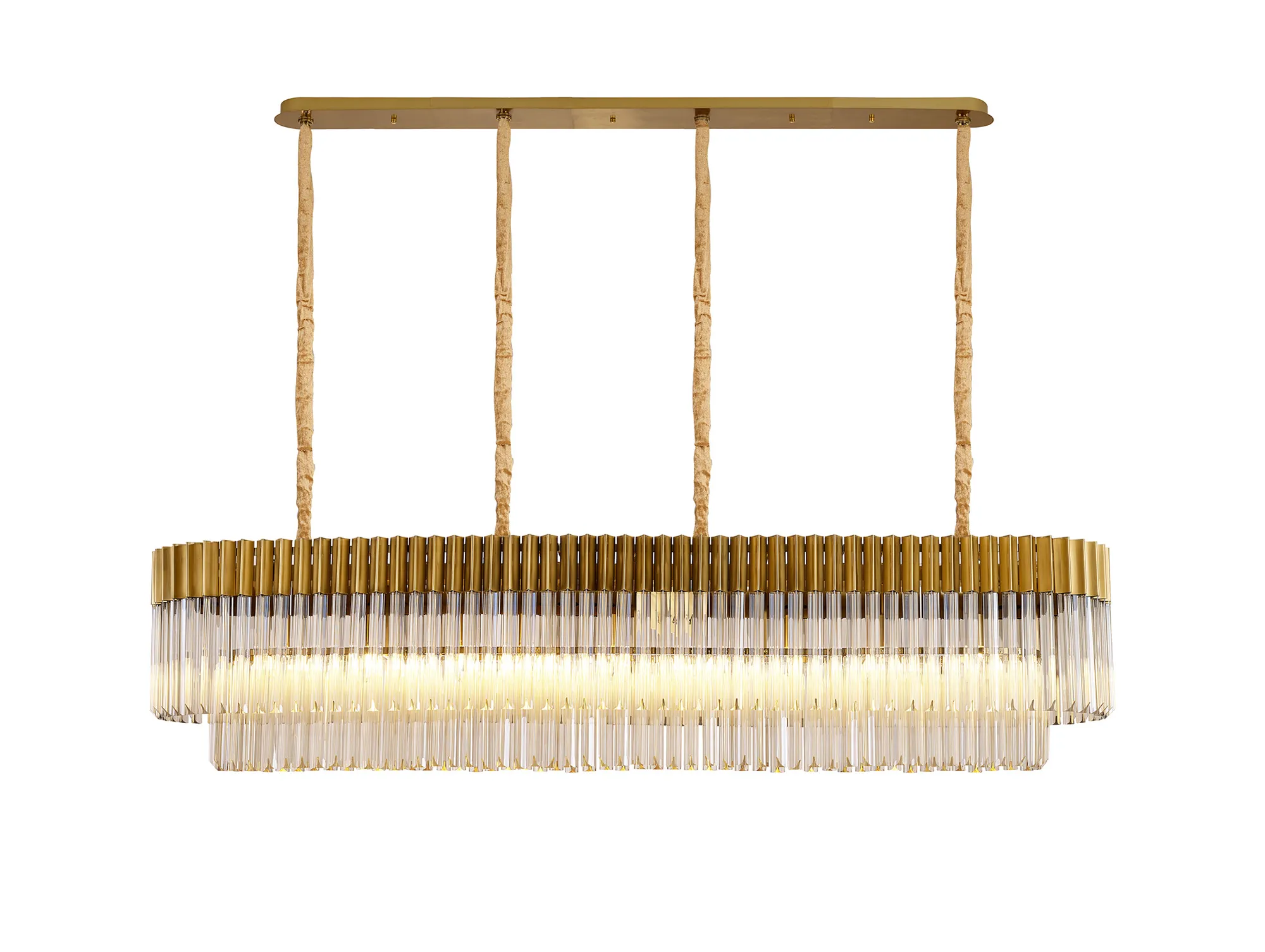 Georgia Linear Pendant, 9/10/ 13/16 Light - Matt Black/Brass/Polished Nickel - Image 3