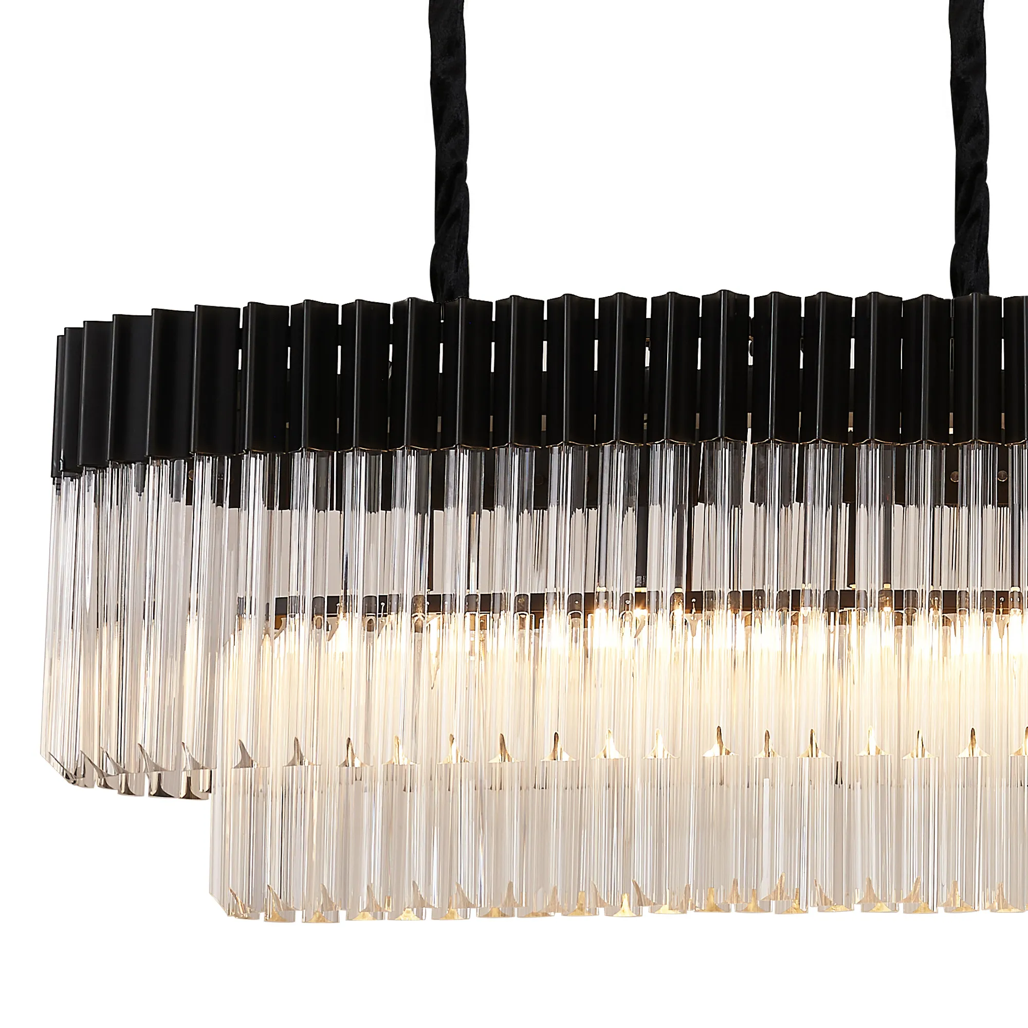 Georgia Linear Pendant, 9/10/ 13/16 Light - Matt Black/Brass/Polished Nickel - Image 32