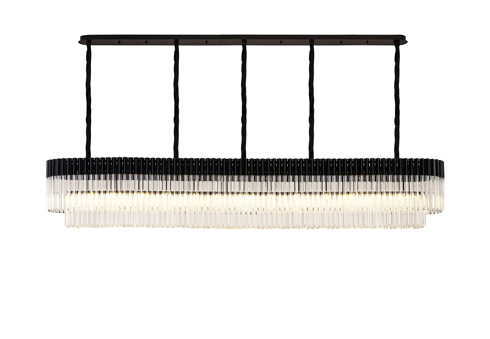 Georgia Linear Pendant, 9/10/ 13/16 Light - Matt Black/Brass/Polished Nickel - Image 33