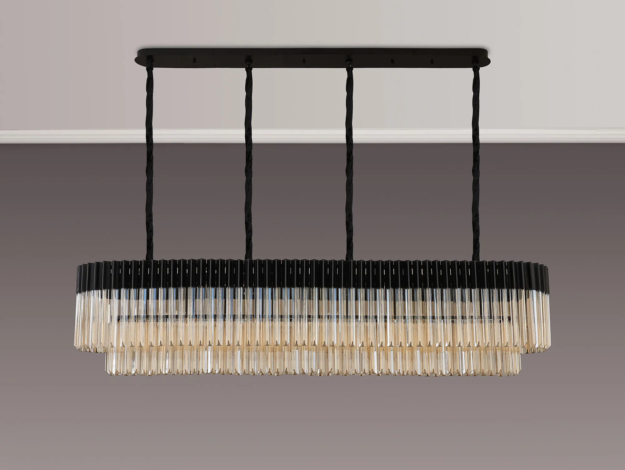 Georgia Linear Pendant, 9/10/ 13/16 Light - Matt Black/Brass/Polished Nickel - Image 34
