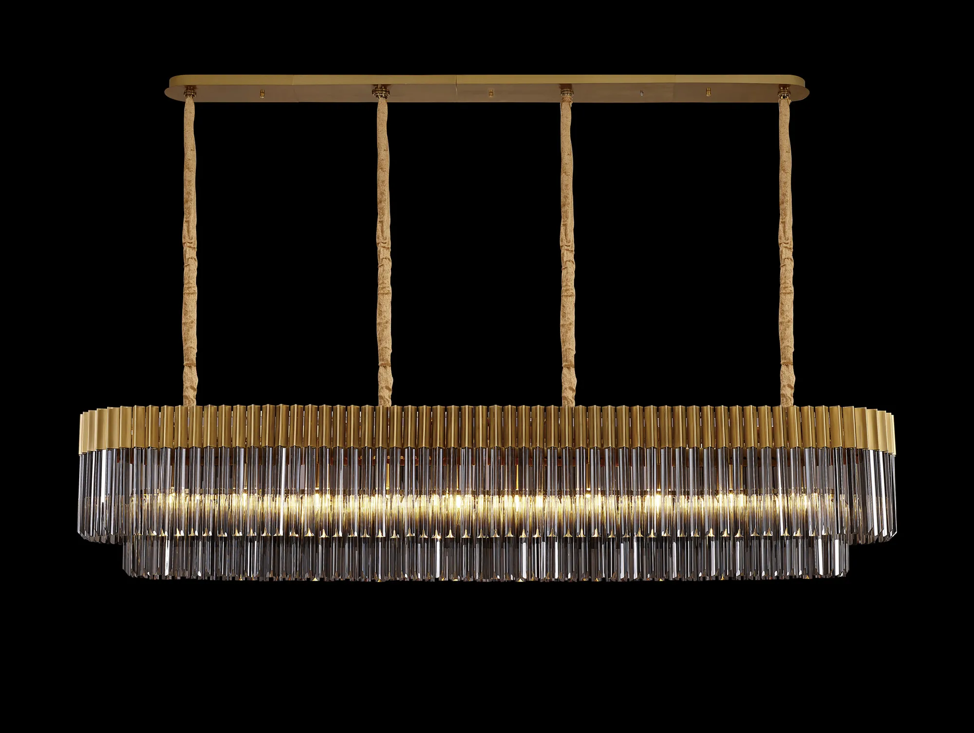 Georgia Linear Pendant, 9/10/ 13/16 Light - Matt Black/Brass/Polished Nickel - Image 45