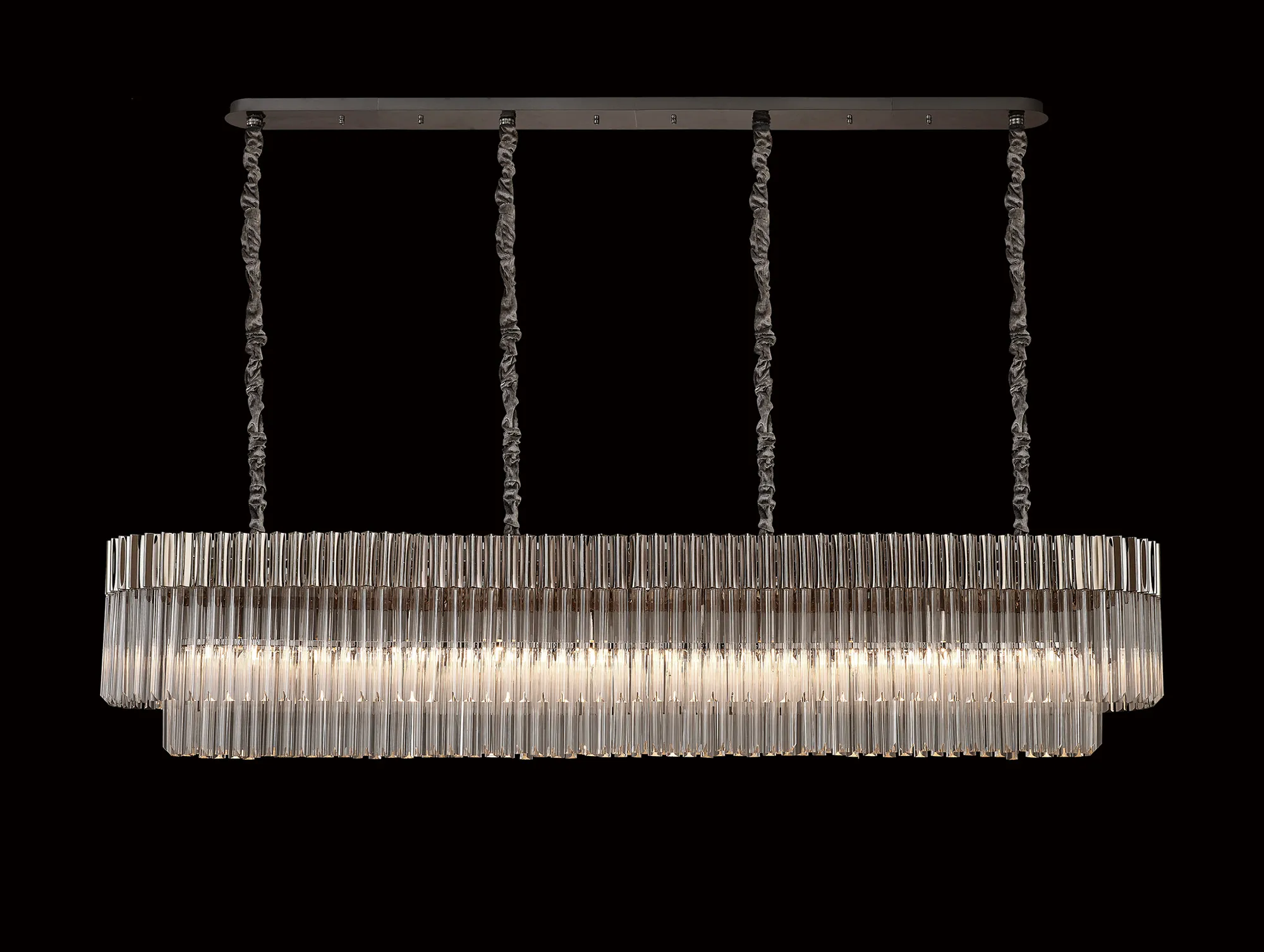Georgia Linear Pendant, 9/10/ 13/16 Light - Matt Black/Brass/Polished Nickel - Image 49