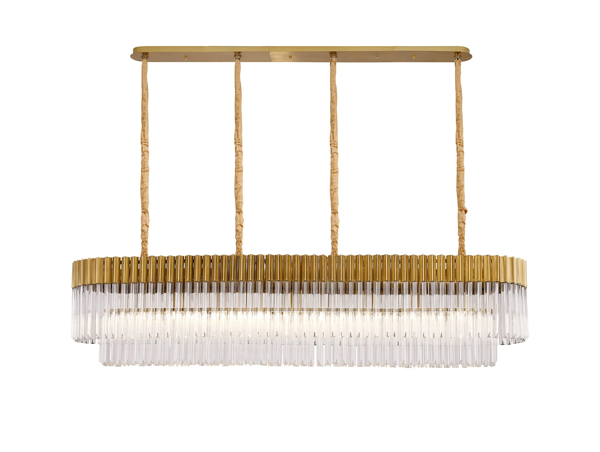 Georgia Linear Pendant, 9/10/ 13/16 Light - Matt Black/Brass/Polished Nickel - Image 5