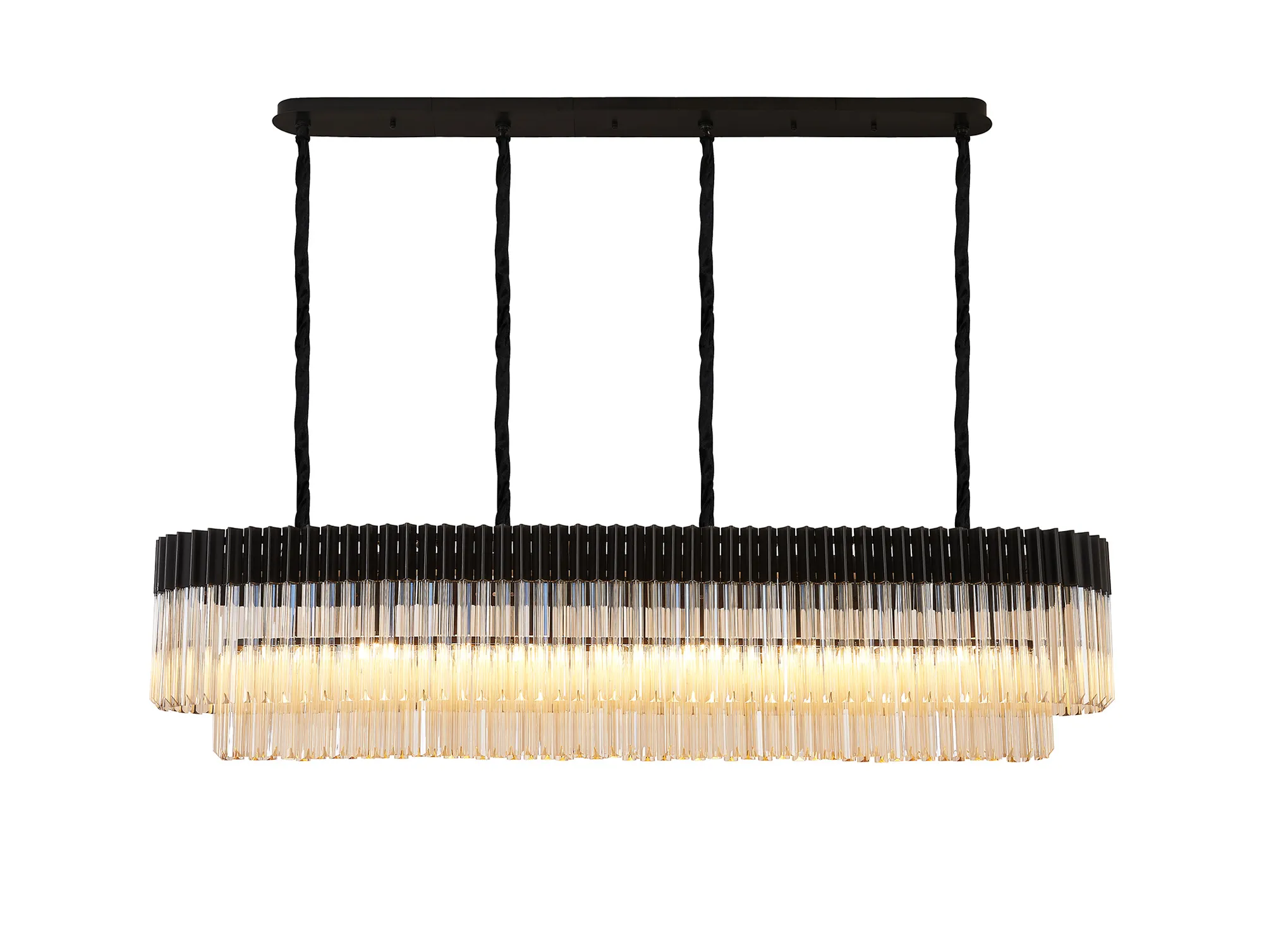 Georgia Linear Pendant, 9/10/ 13/16 Light - Matt Black/Brass/Polished Nickel - Image 6