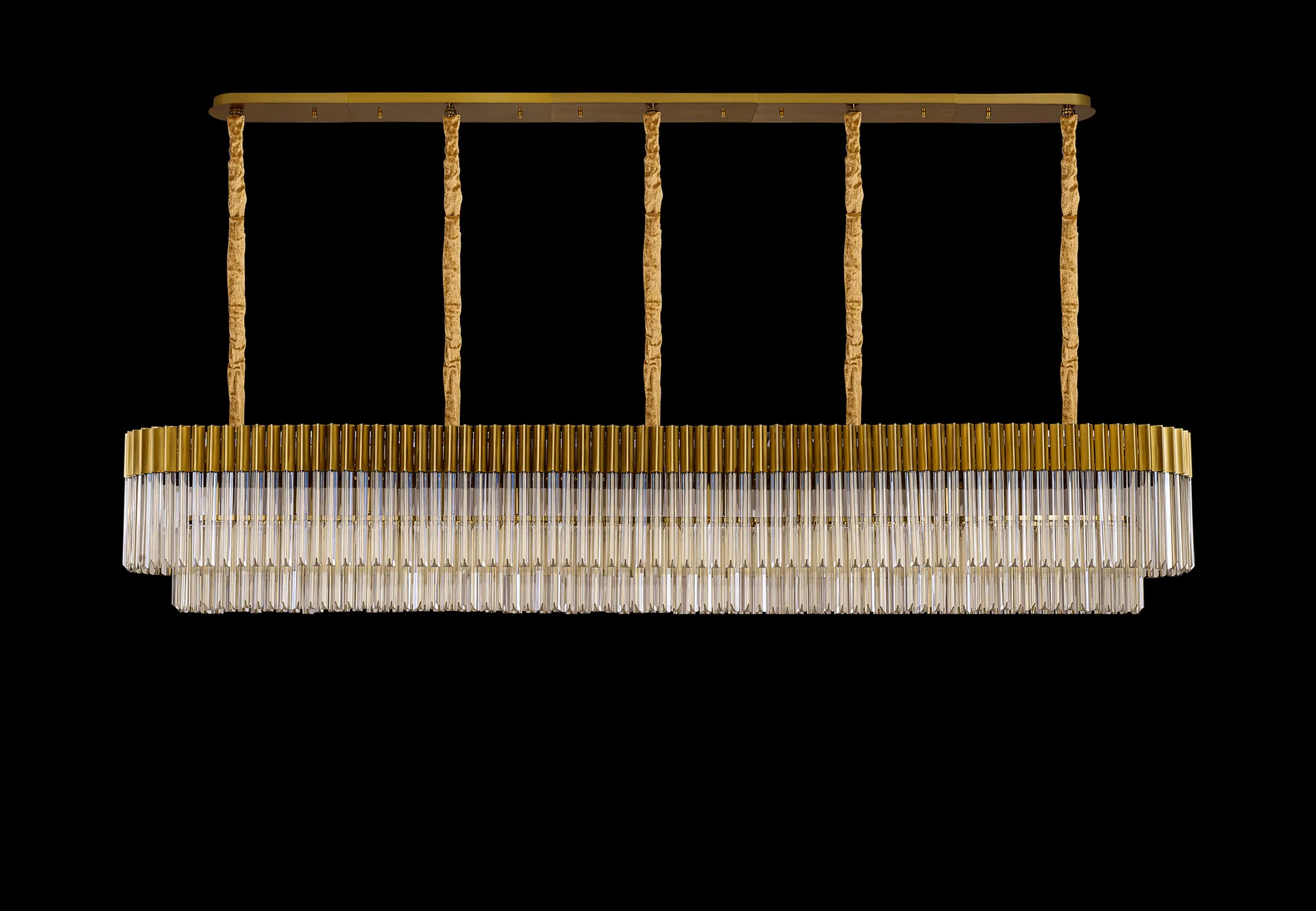 Georgia Linear Pendant, 9/10/ 13/16 Light - Matt Black/Brass/Polished Nickel - Image 60