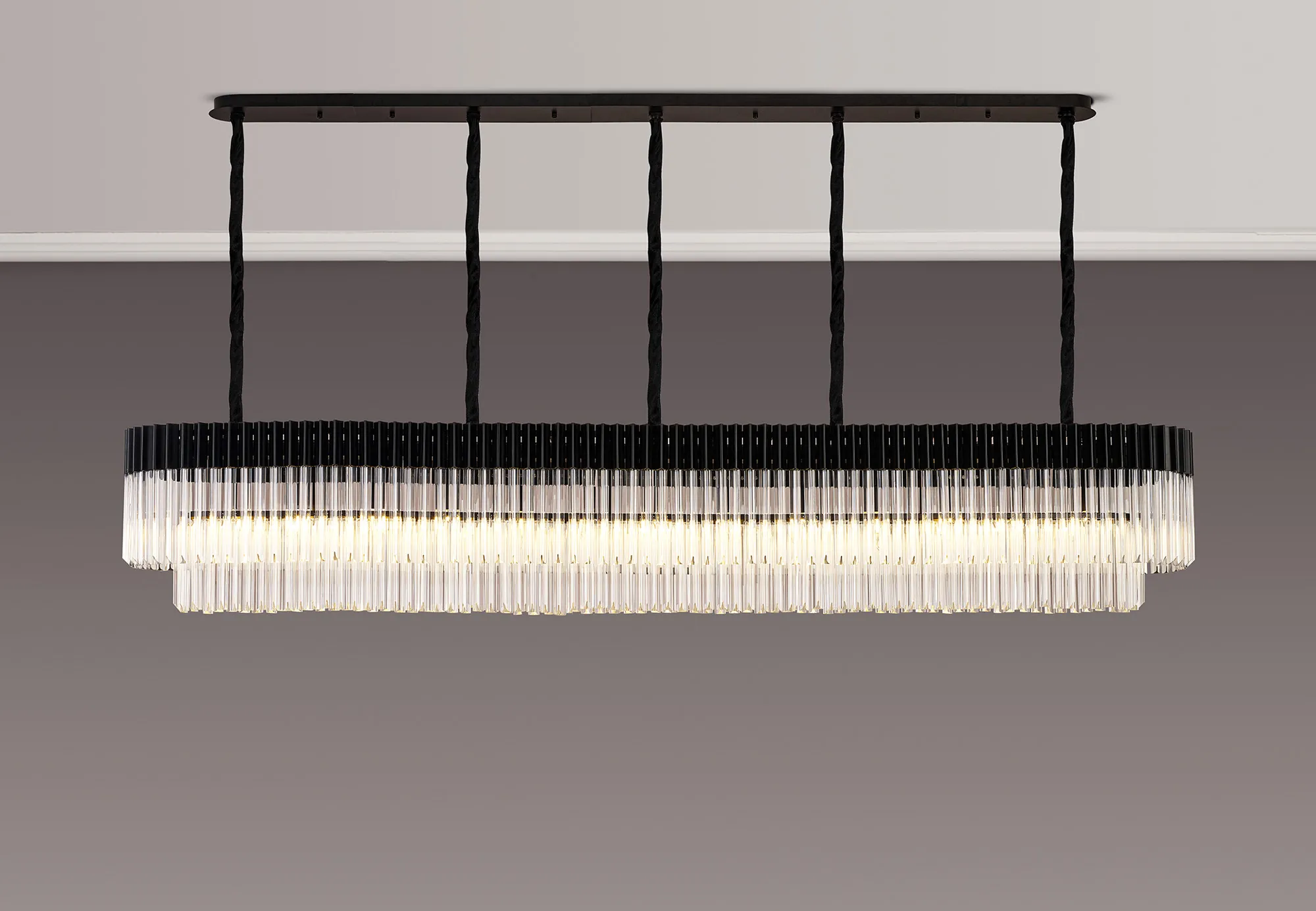 Georgia Linear Pendant, 9/10/ 13/16 Light - Matt Black/Brass/Polished Nickel - Image 62