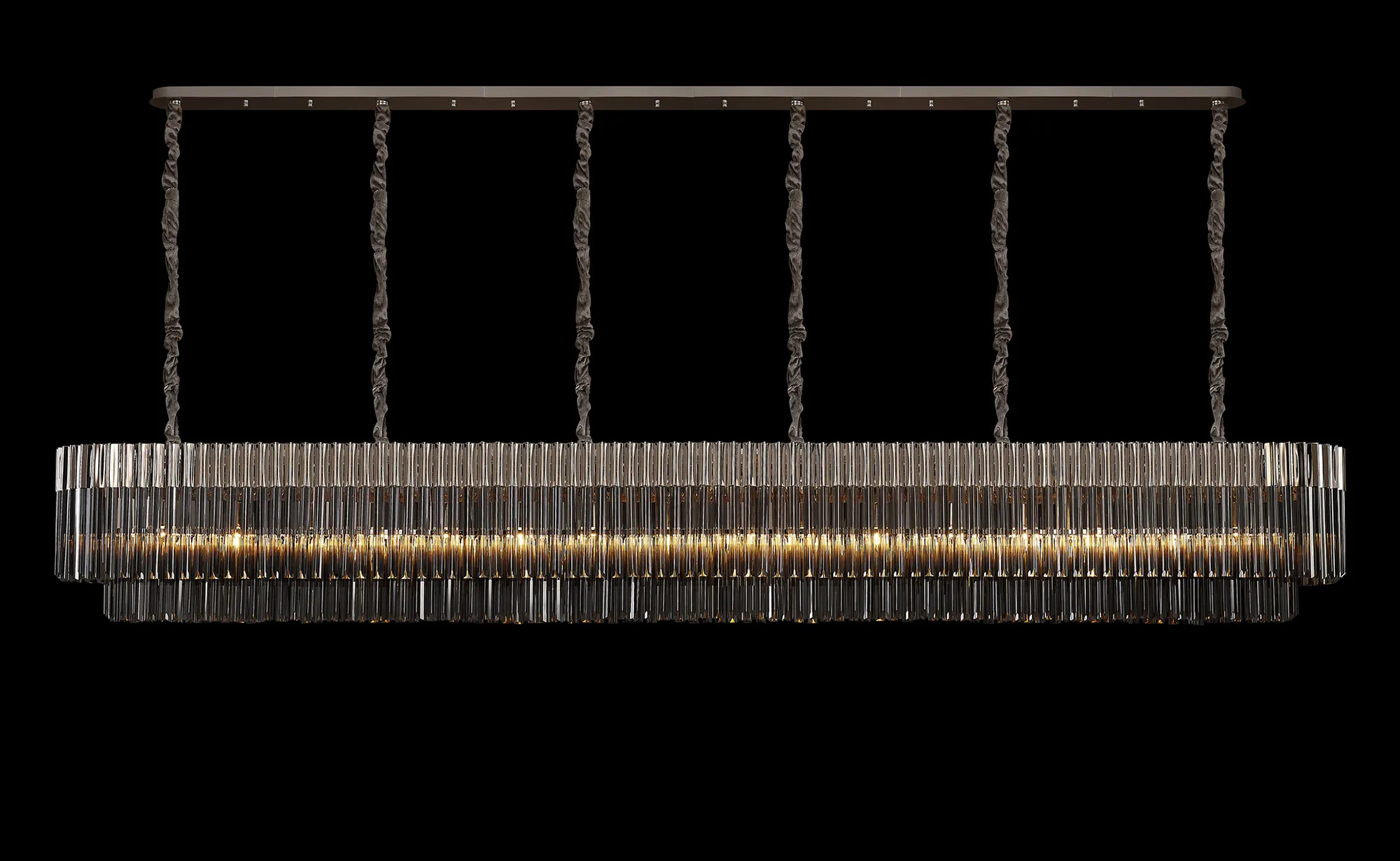 Georgia Linear Pendant, 9/10/ 13/16 Light - Matt Black/Brass/Polished Nickel - Image 84