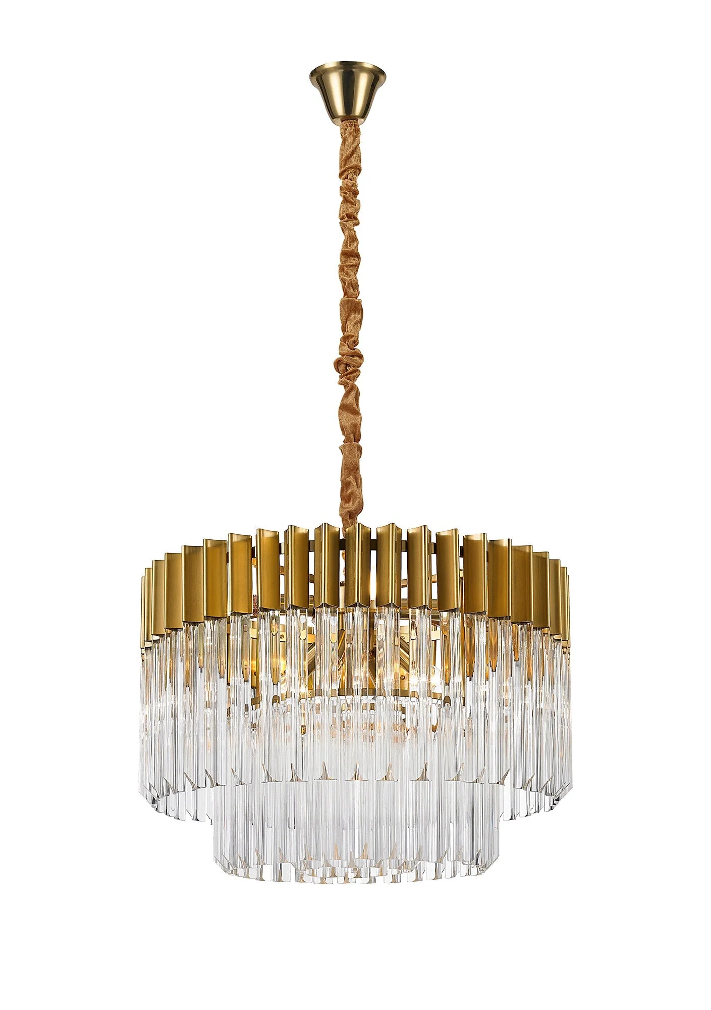 Georgia 8lt Round Pendant - Matt Black/Brass/Polished Nickel - Image 9