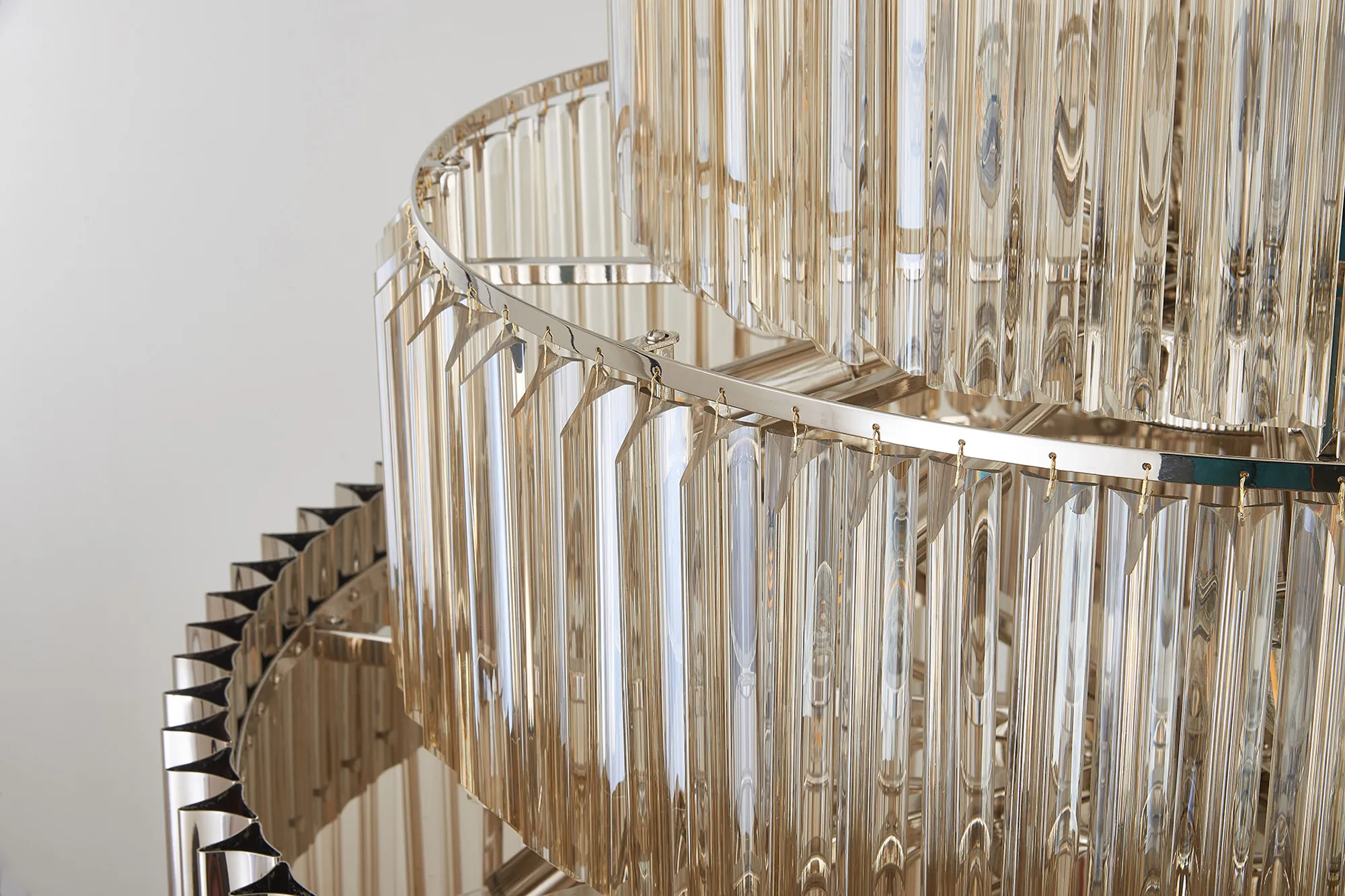 Georgia 90cm Diamond Pendant Round 9 Tier 42 Light- Various Finishes - Image 15