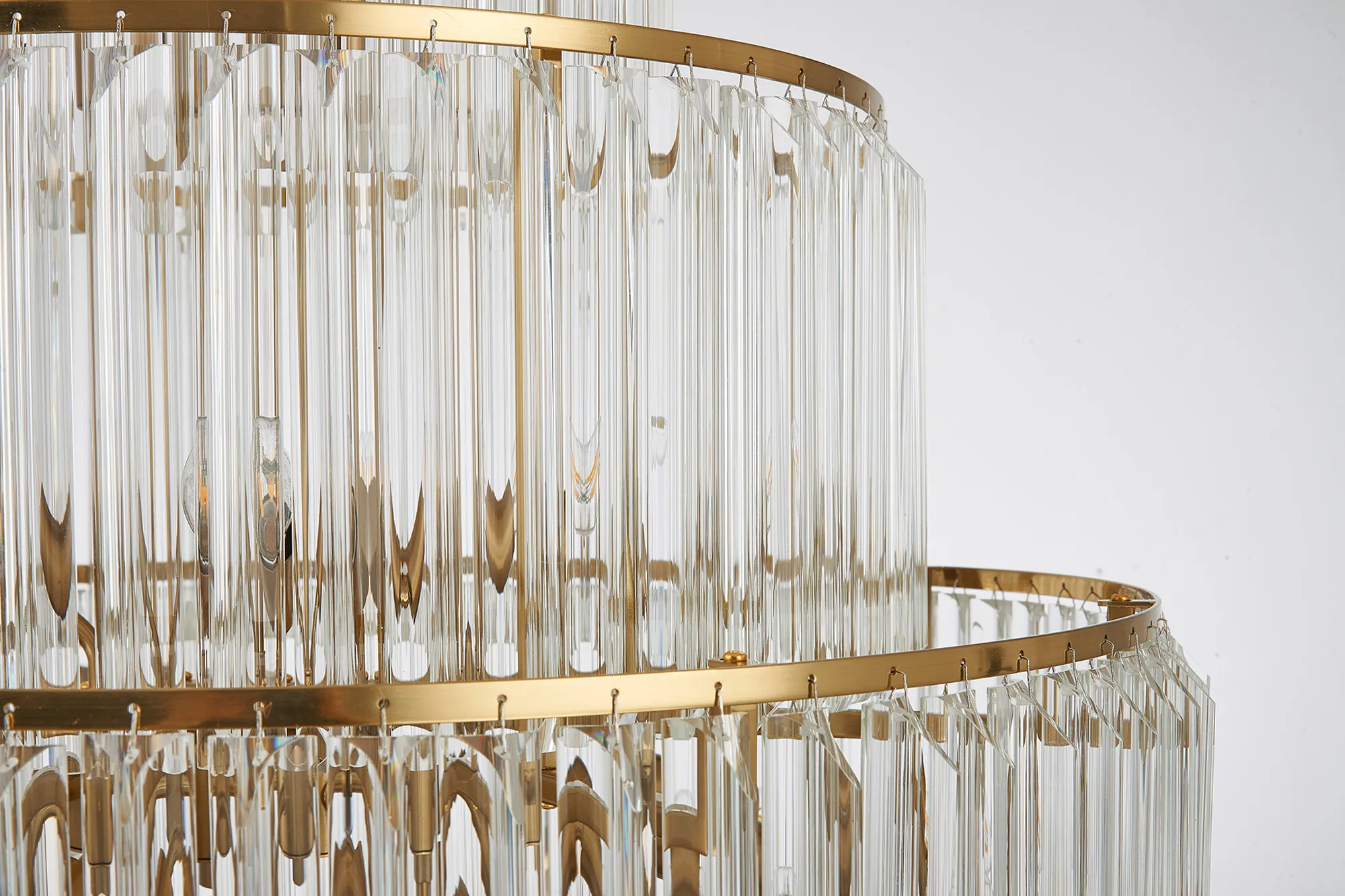 Georgia 90cm Diamond Pendant Round 9 Tier 42 Light- Various Finishes - Image 29