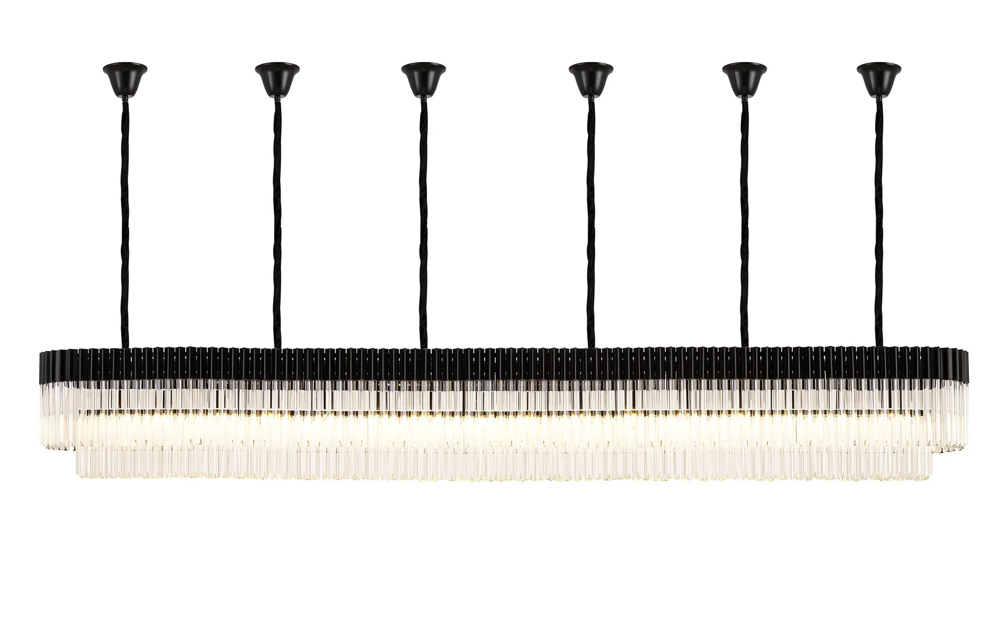 Georgia Bell Cup Linear Pendant, 9/10/ 13/16 Light E14- Matt Black/Brass/Polished Nickel - Image 19