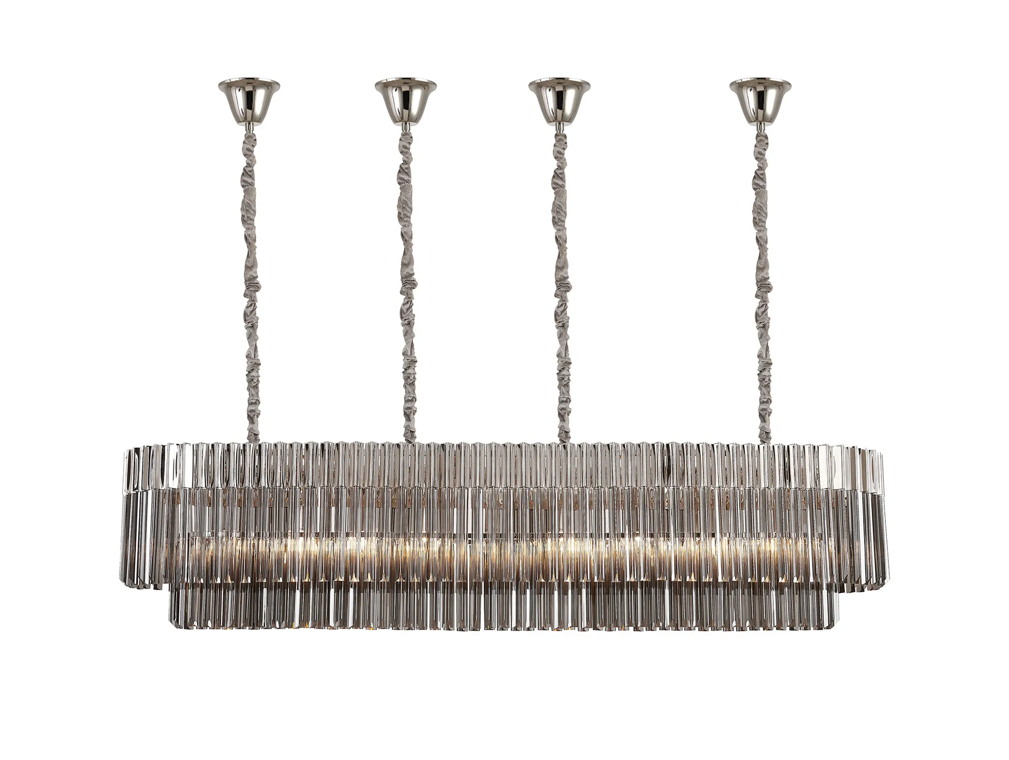 Georgia Bell Cup Linear Pendant, 9/10/ 13/16 Light E14- Matt Black/Brass/Polished Nickel - Image 40