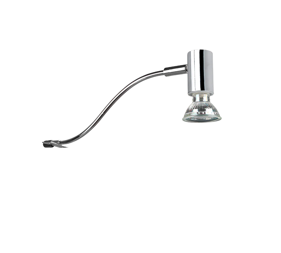 Giada 1Lt IP44 Task Light - Black/Chrome - Image 10