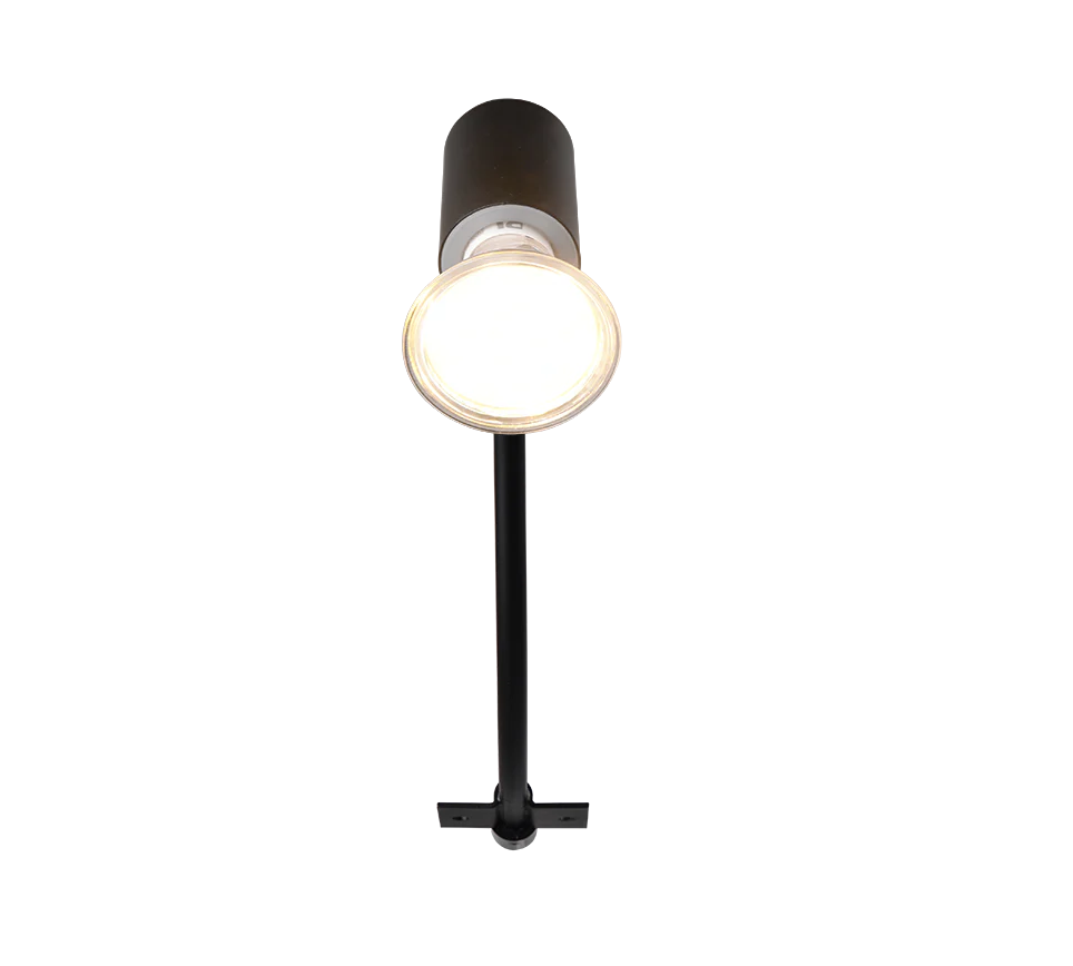 Giada 1Lt IP44 Task Light - Black/Chrome - Image 3