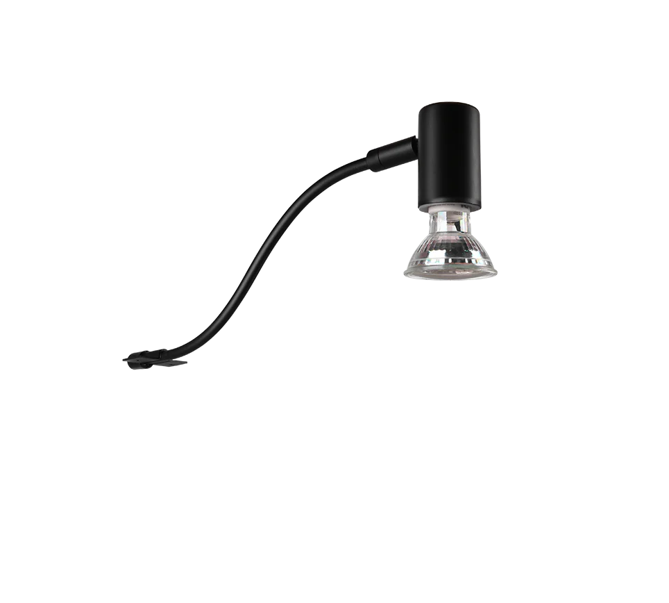 Giada 1Lt IP44 Task Light - Black/Chrome - Image 5