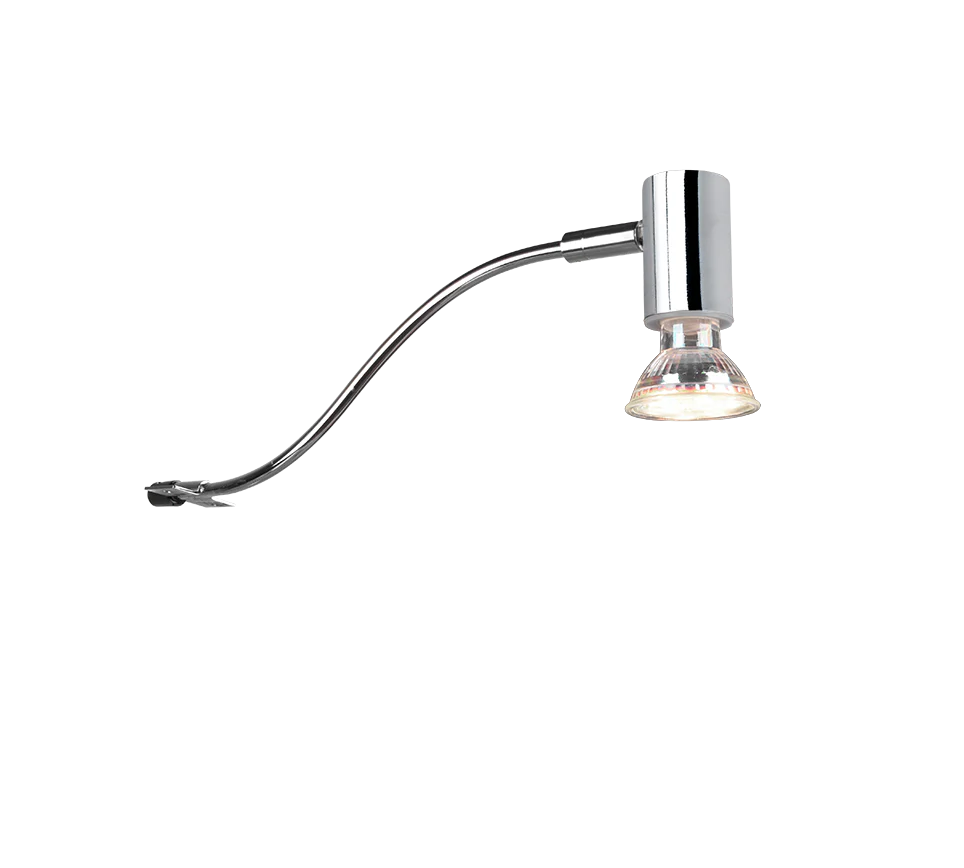 Giada 1Lt IP44 Task Light - Black/Chrome - Image 7