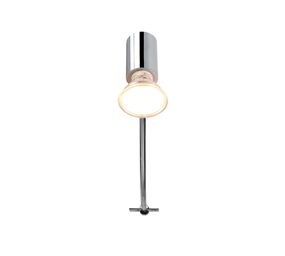 Giada 1Lt IP44 Task Light - Black/Chrome - Image 8