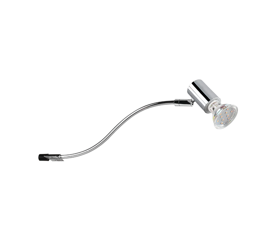 Giada 1Lt IP44 Task Light - Black/Chrome - Image 9