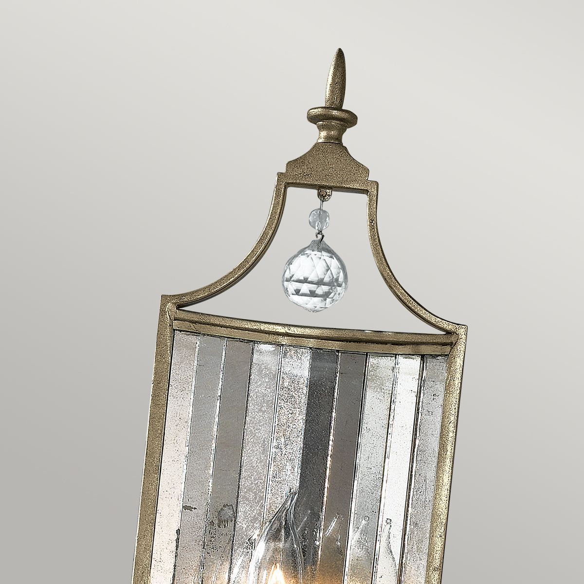 Gianna 1/3Lt Wall Light - Gilded Silver Finish - Image 2