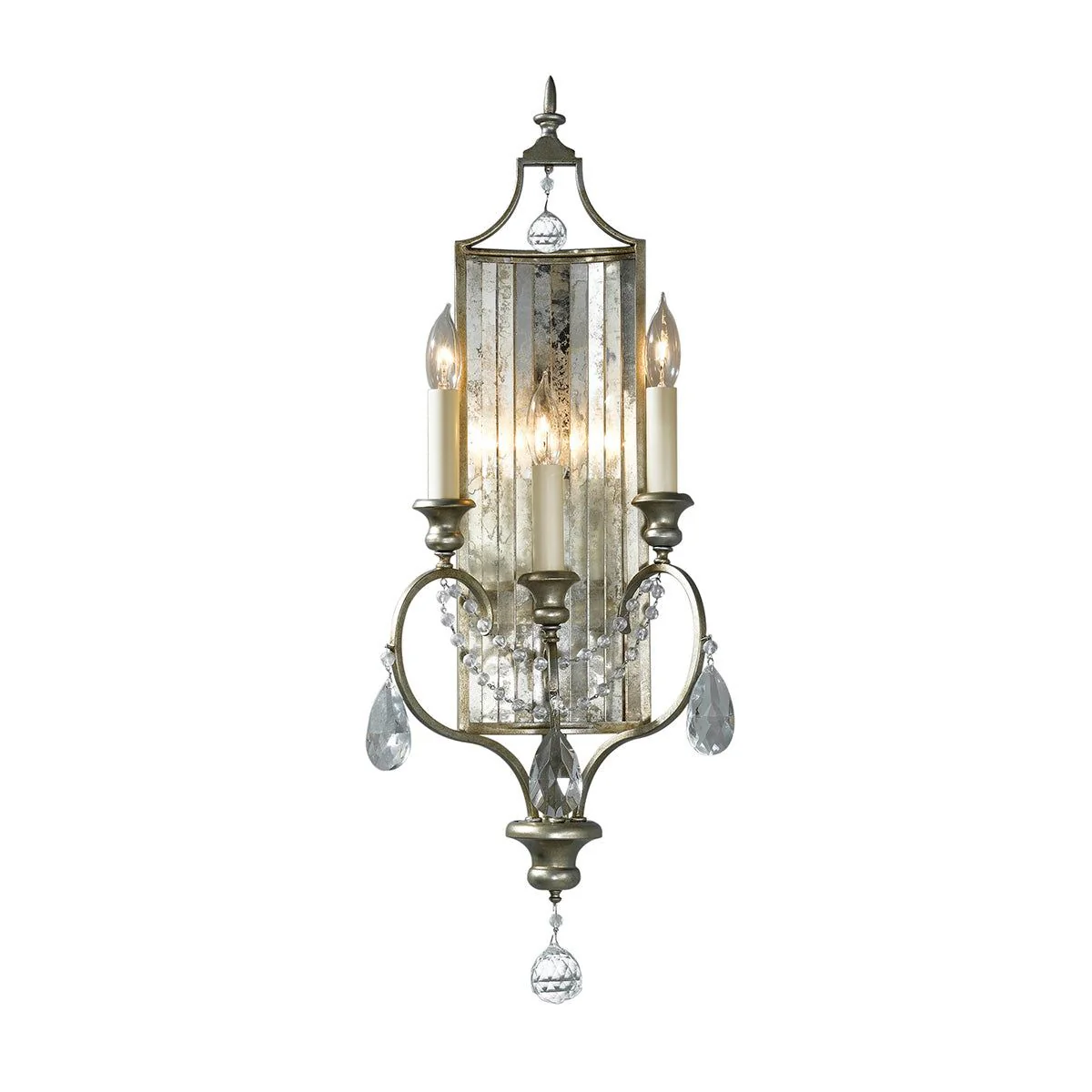 Gianna 1/3Lt Wall Light - Gilded Silver Finish - Image 5