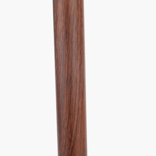 Gianni Brushed Silver and Wood Effect Table Lamp - Image 4