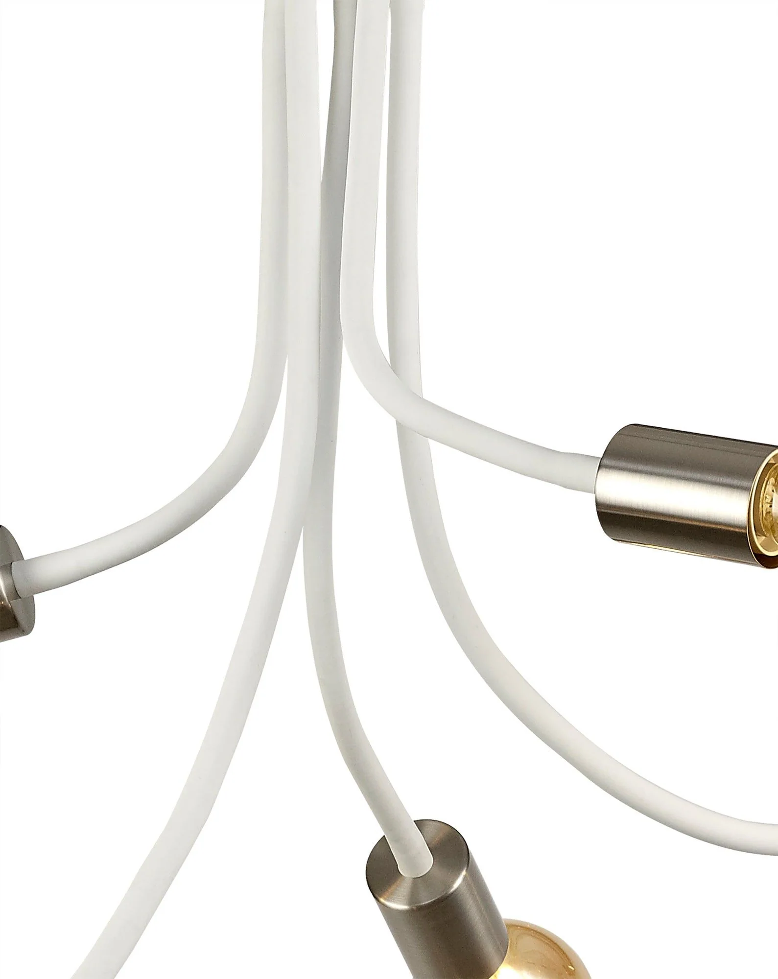 Gied Flexible Semi-Flush Ceiling 1 Light, Satin White/Satin Nickel & Satin Black /Satin Nickel - Image 10