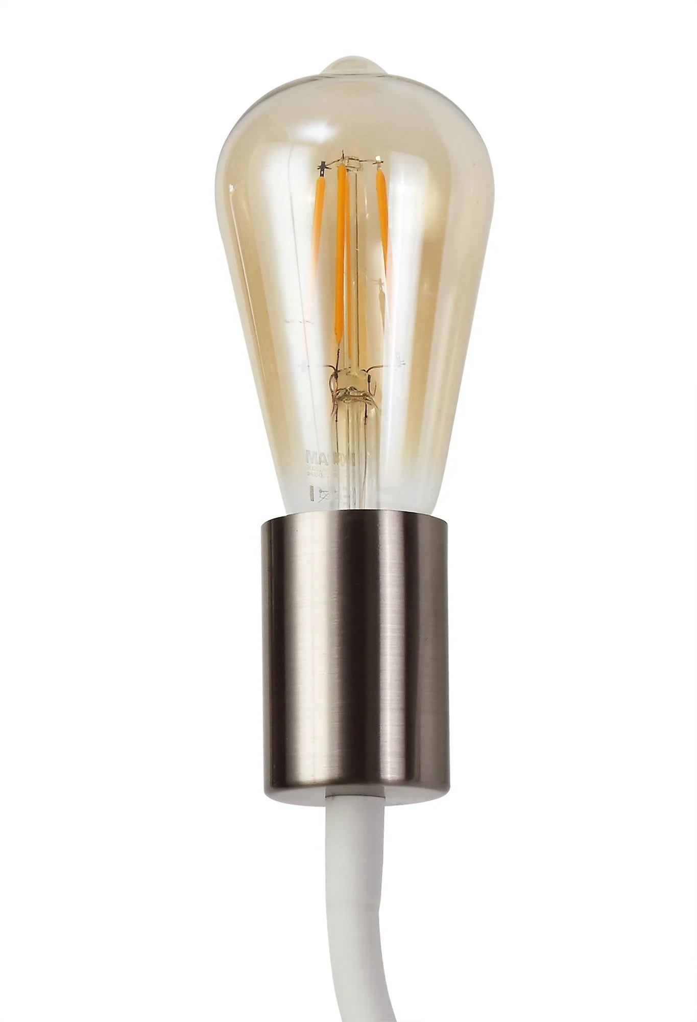 Gied Flexible Switched Wall Lamp, 1 Light E27 Satin Black/Satin White/Satin Nickel - Image 2