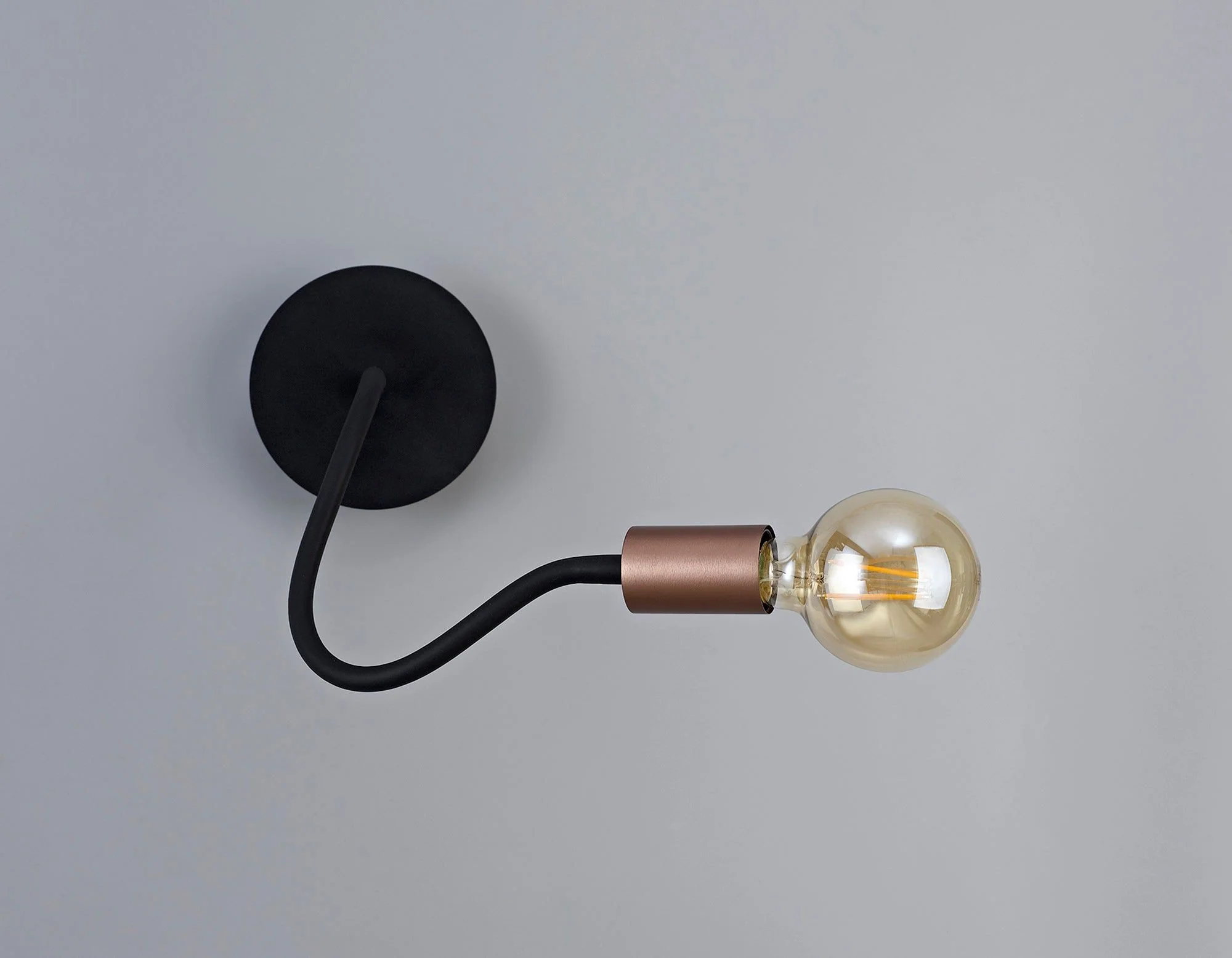 Gied Flexible Switched Wall Lamp, 1 Light E27 Satin Black/Satin White/Satin Nickel - Image 6