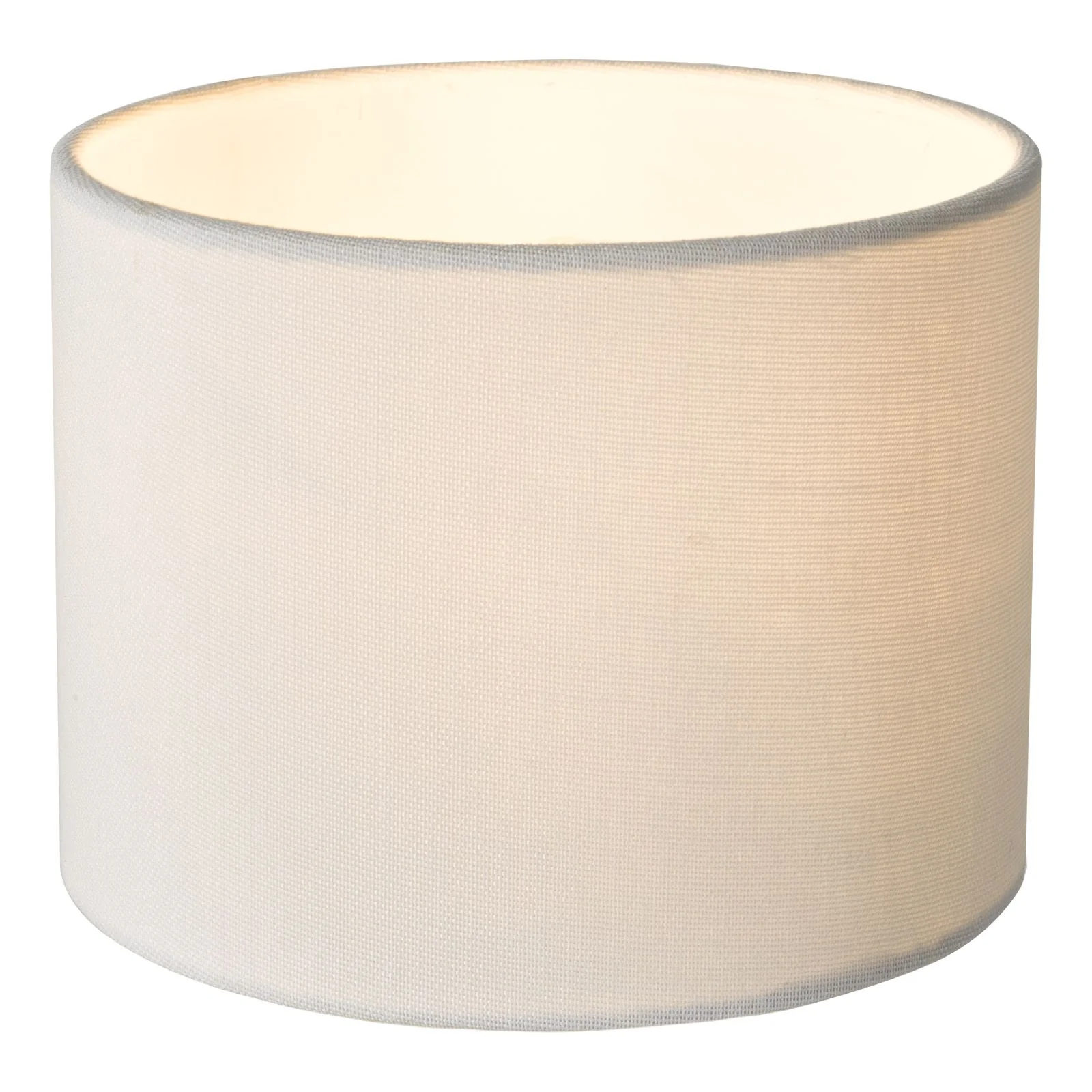 Gigi 16cm White Linen Drum Shade - Image 2