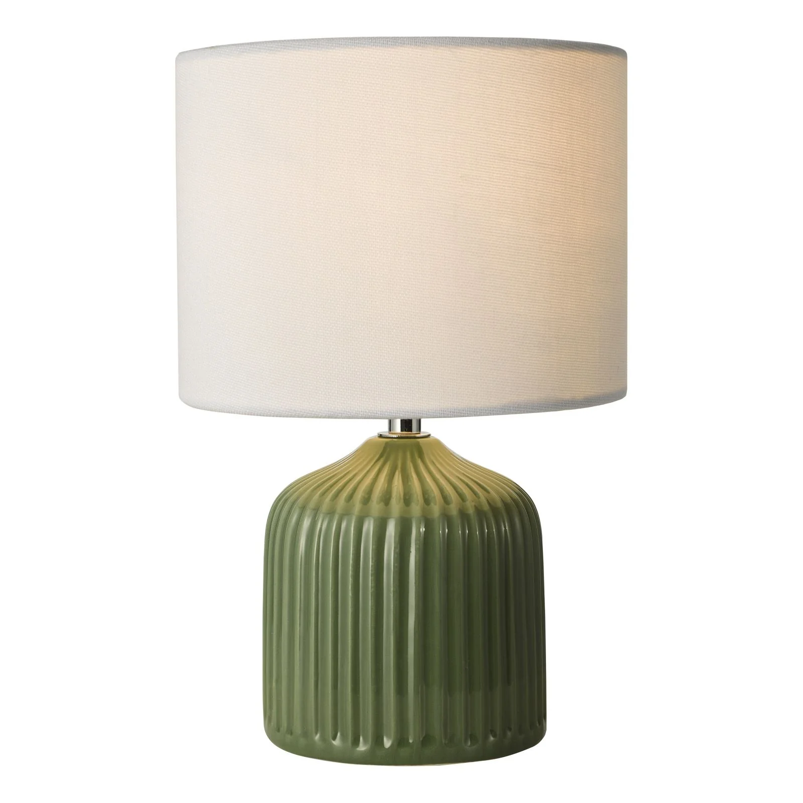 Gigi Twin Pack Table Lamp- Green/ Cream With Shades - Image 4