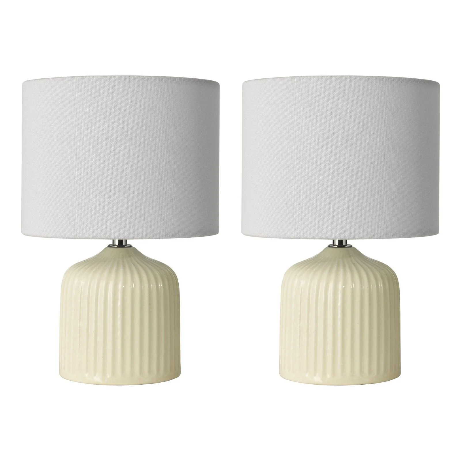 Gigi Twin Pack Table Lamp- Green/ Cream With Shades - Image 6
