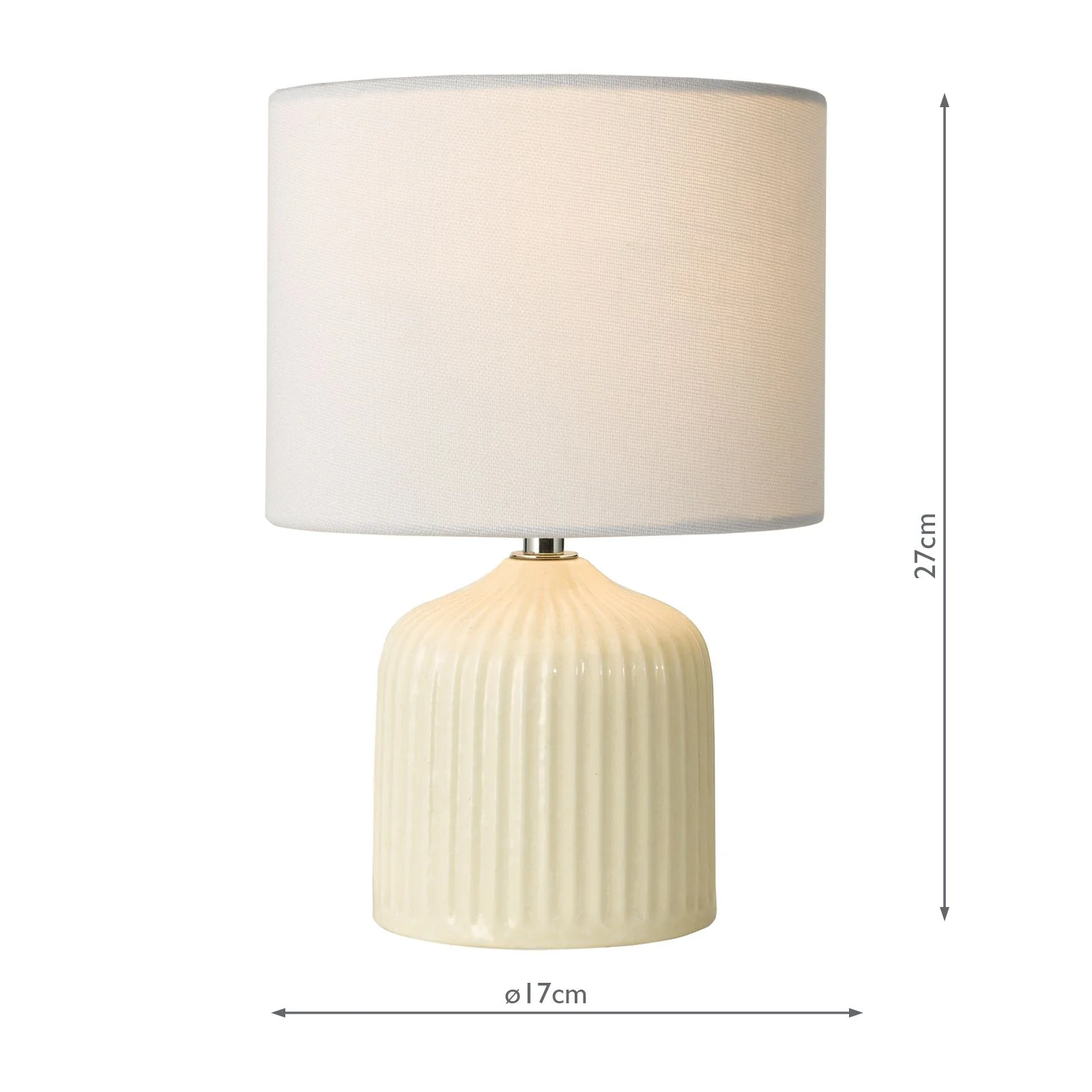 Gigi Twin Pack Table Lamp- Green/ Cream With Shades - Image 8