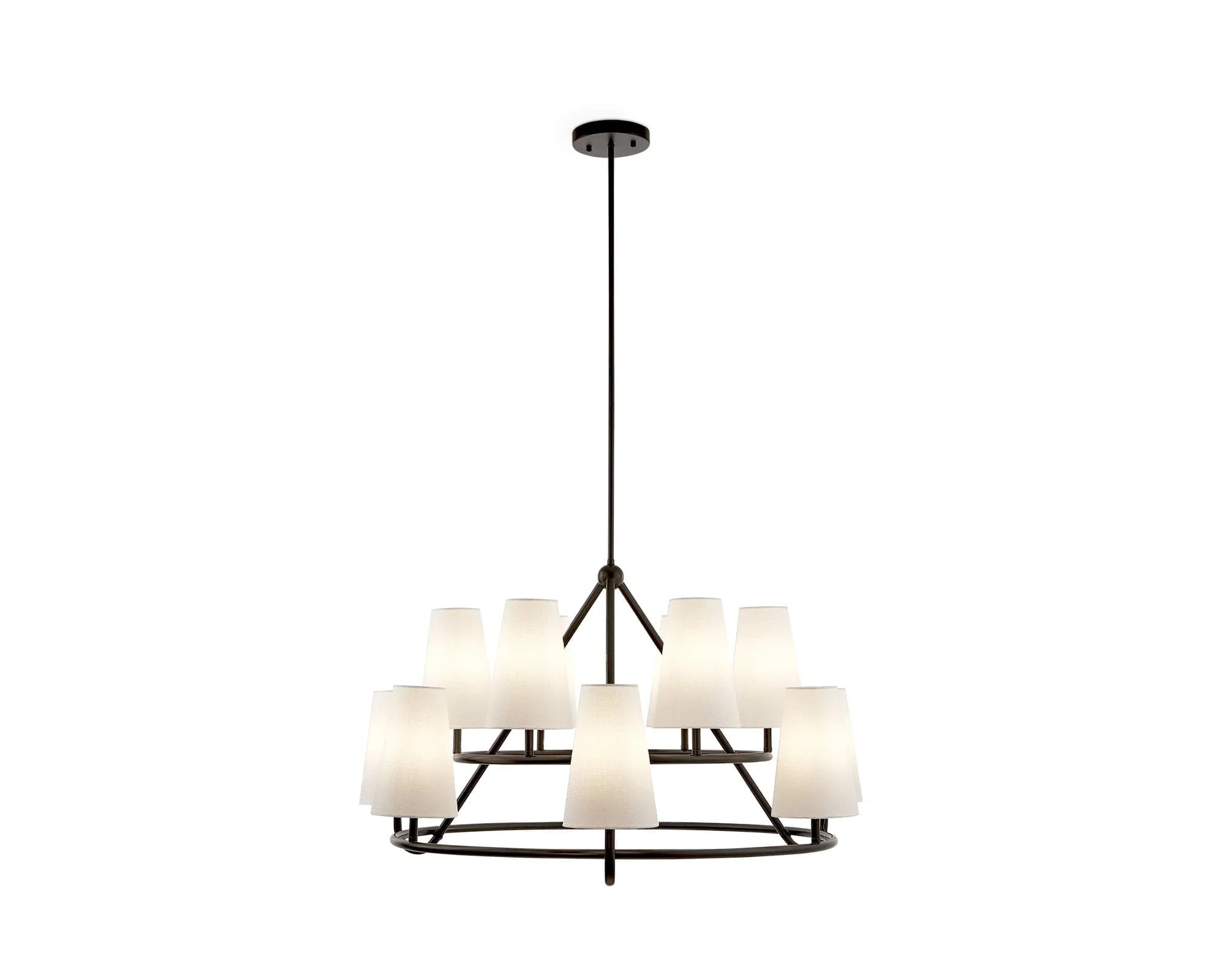 Gildan Chandelier - White & Black E14 - Image 2
