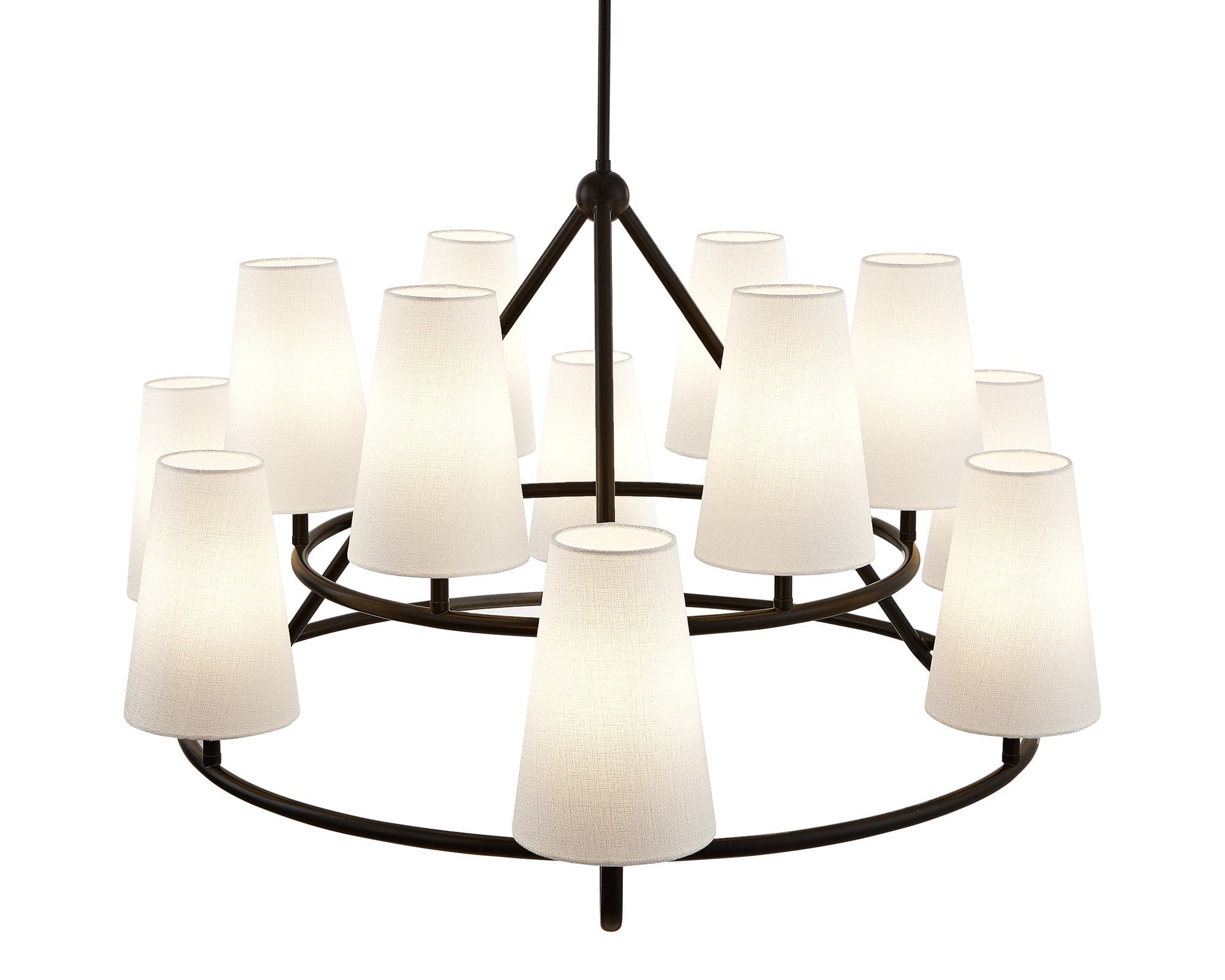 Gildan Chandelier - White & Black E14 - Image 4
