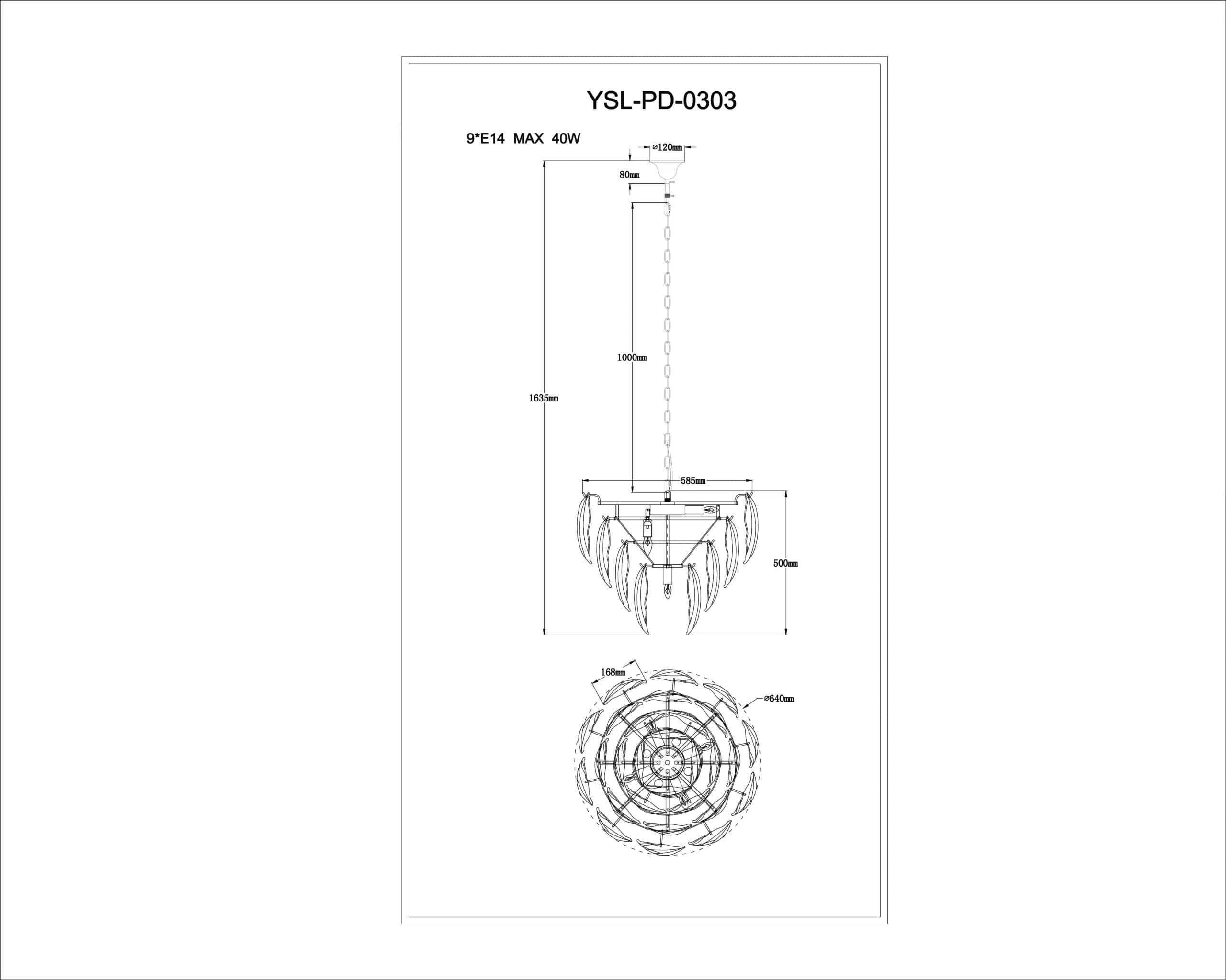 Gina Pendant Lamp E14 - Image 5