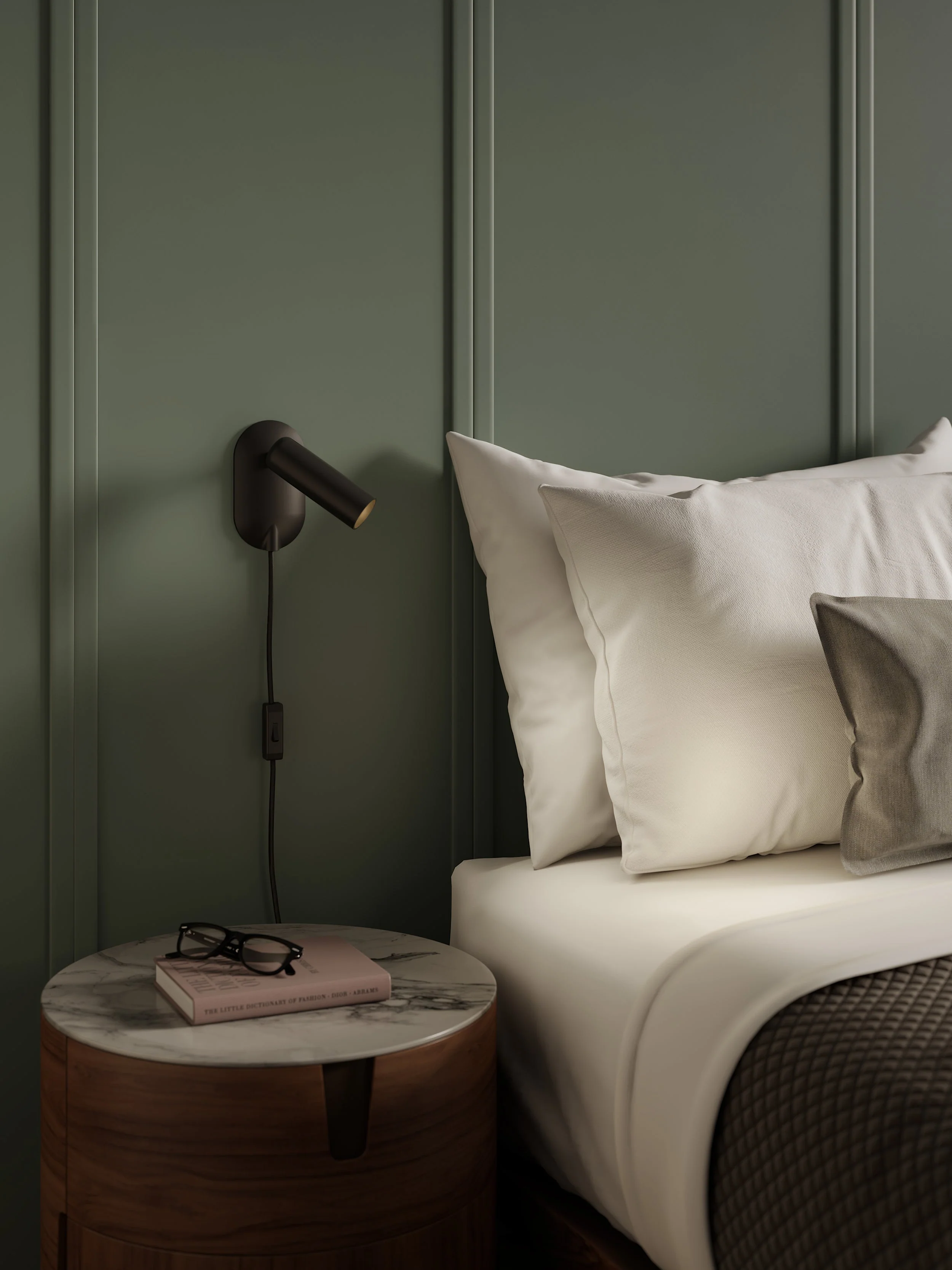 Gio Indoor Reading Light in Matt Black/Matt White GU10 IP20 - Image 2