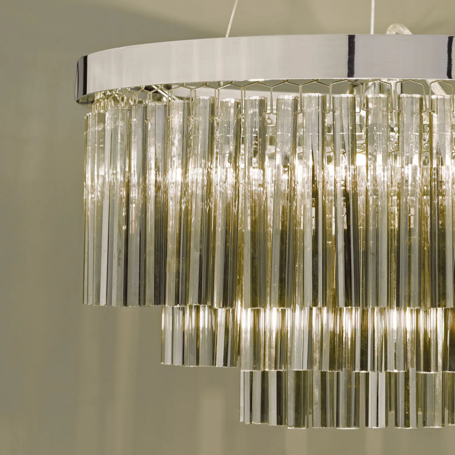 Giovana 5 Light Pendant Clear/Smoked Glass - Image 6