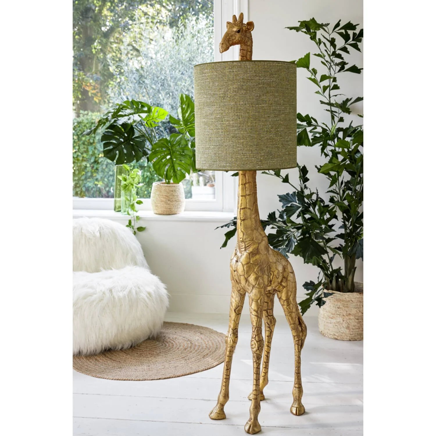 Giraffe Statement Floor Lamp - Bronze/Black - Image 4