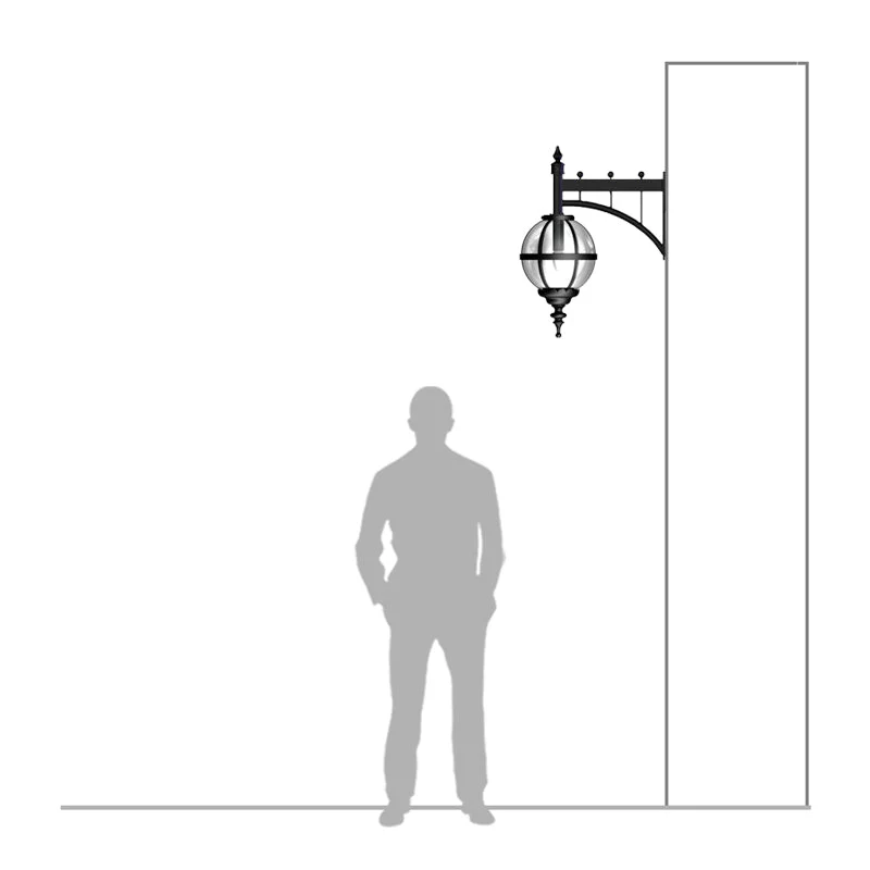 Gisborne 1Lt Wall Lamp - Cast Iron - Image 5
