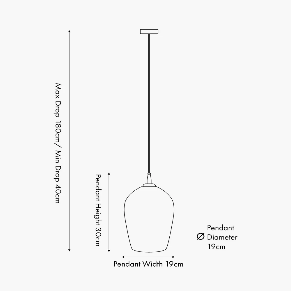 Giselle Diamond Pendant - Clear Glass - Image 6