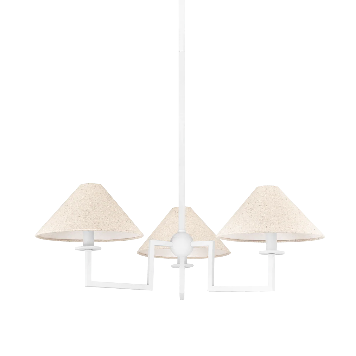 Gladwyne 3/6Lt Chandelier - Textured White - Image 2