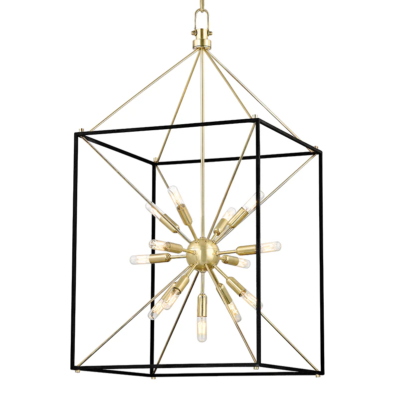 Glendale 9/13Lt Pendant - Aged Brass - Image 3