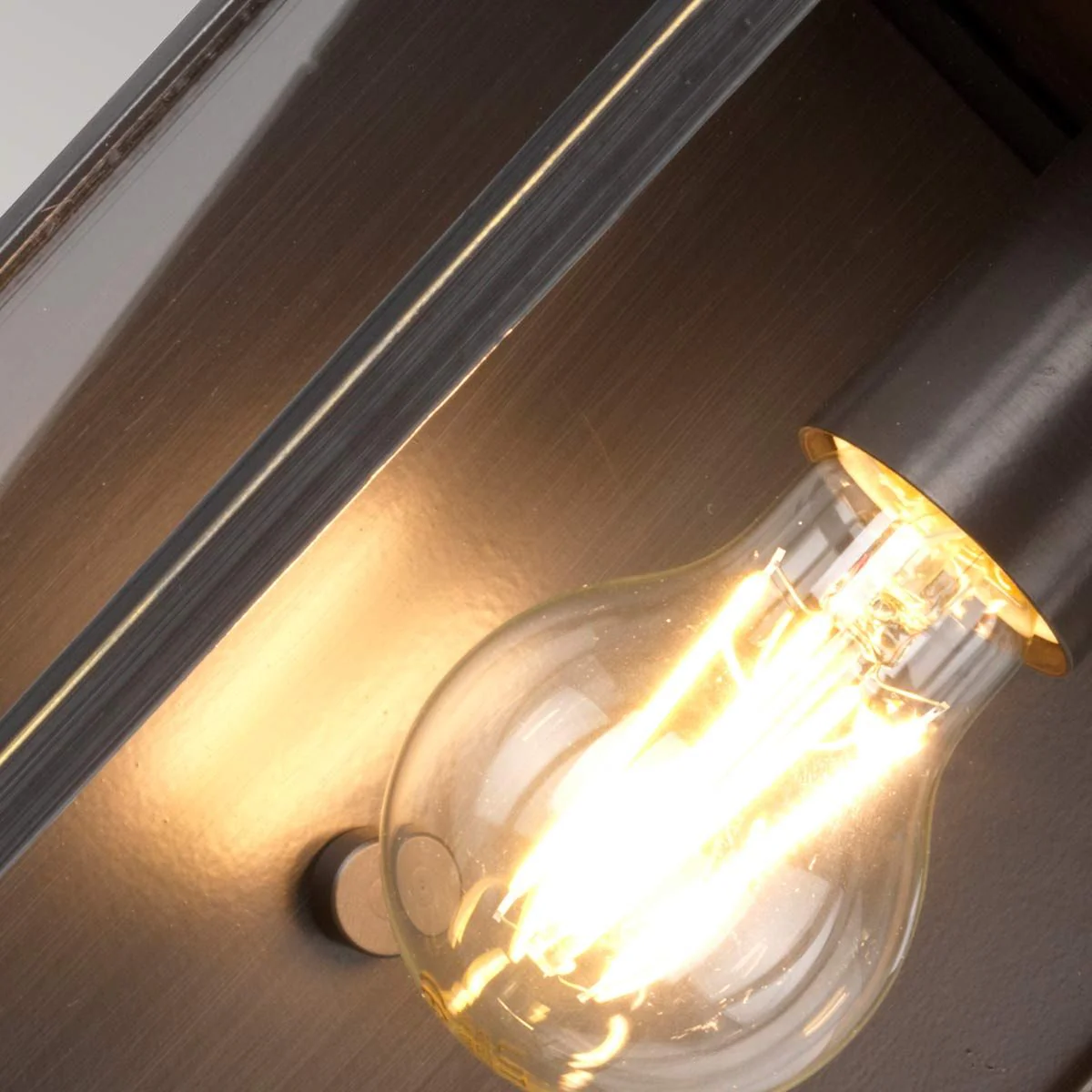 Glenview 1 Light Small/Medium Wall Lantern - Antique Bronze E27 IP44 - Image 8