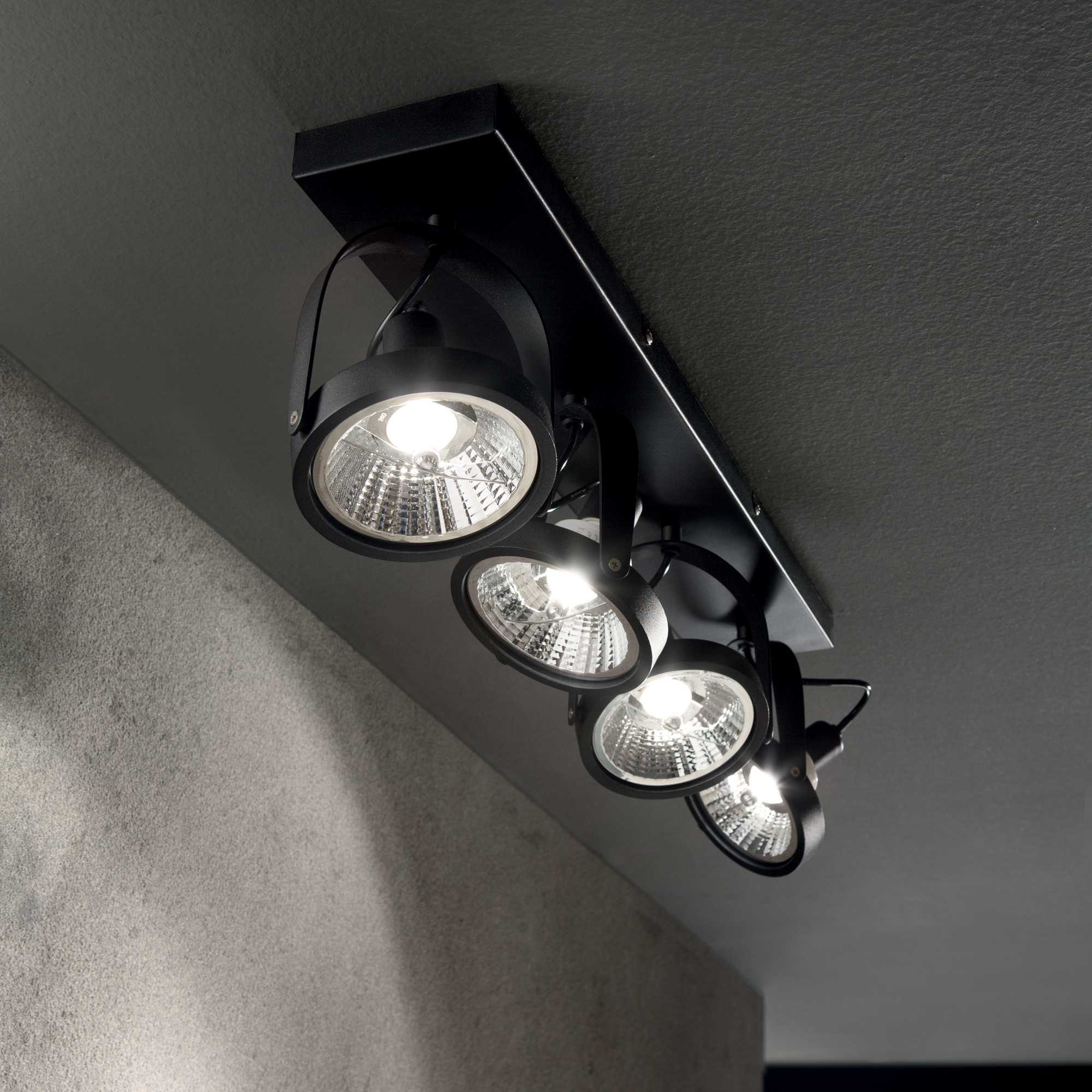 Glim 2/4Lt Bar Spotlight IP20 - White/Black - Image 5