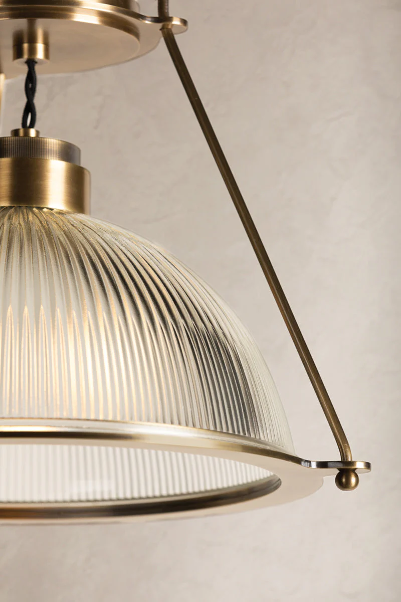 Glint 1Lt Semi Flush Mount - Patina Brass - Image 2