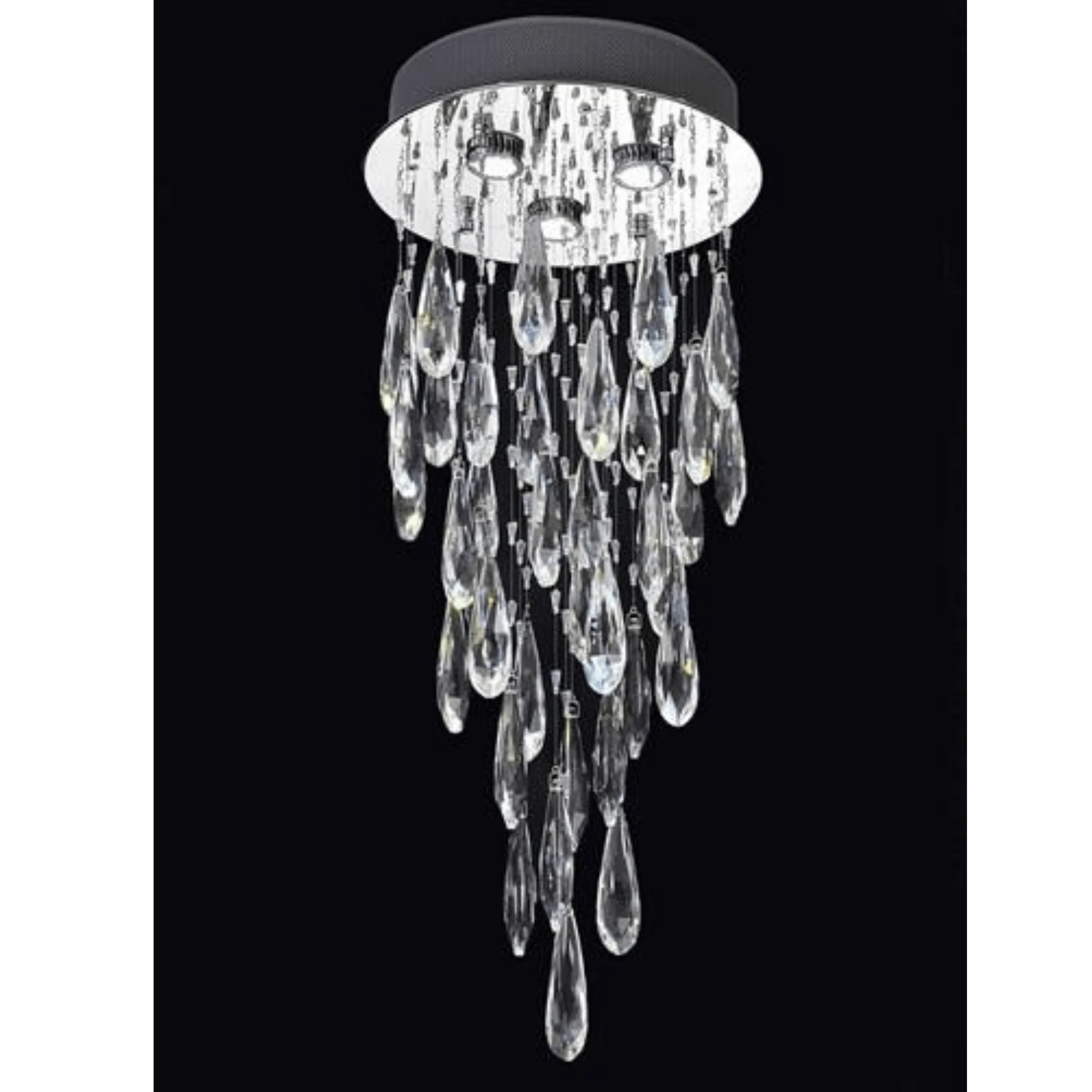 Glisten 3/6/7Lt Flush Chandelier - Image 3